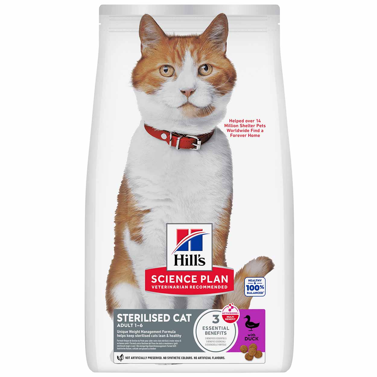 Hills Science Plan Katze Sterilised Cat Adult Ente 3kg 