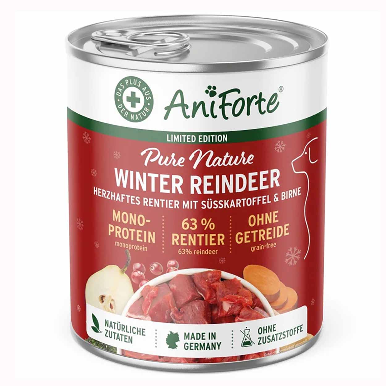 AniForte Nassfutter Winter Reindeer 6x400g 
