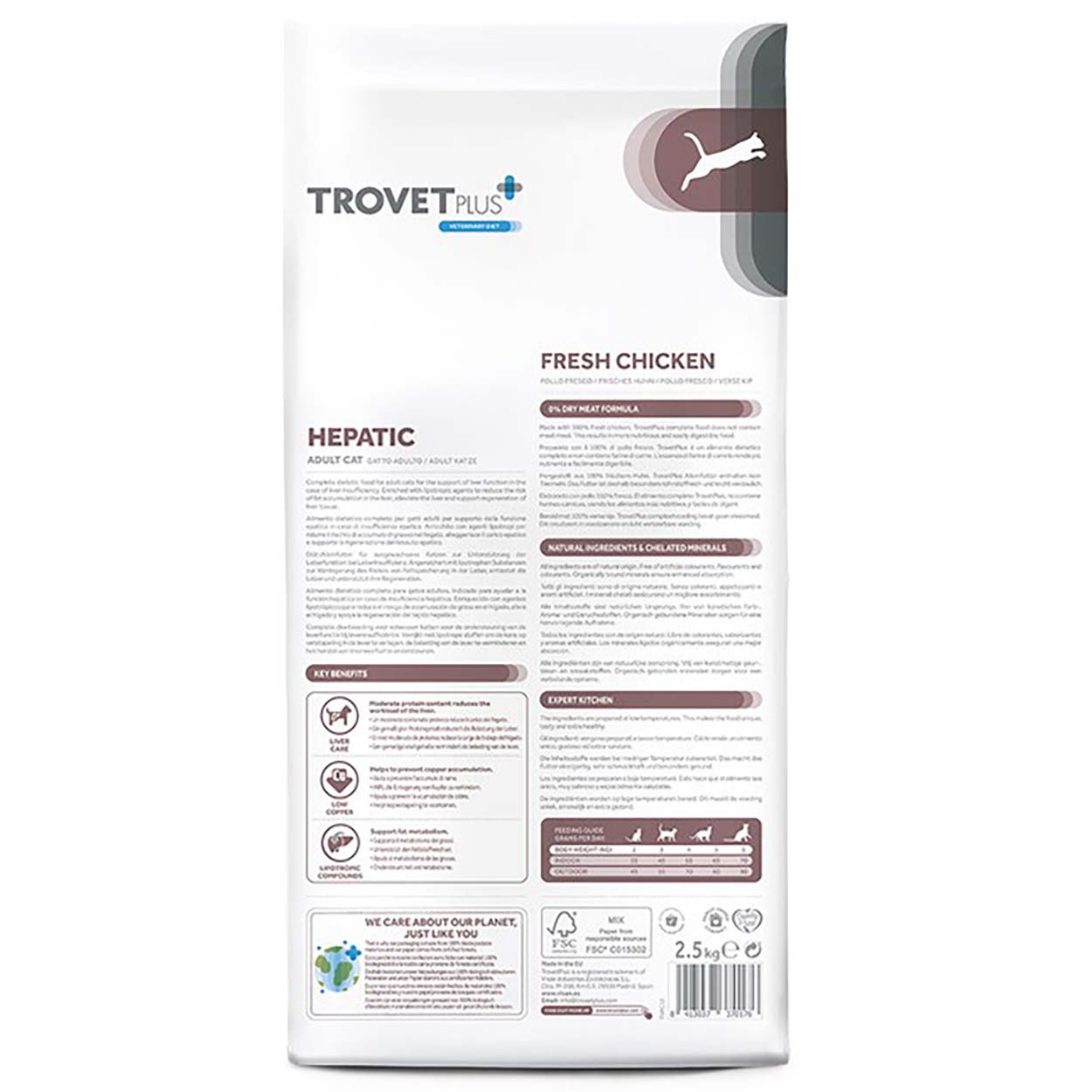 Trovet Plus Hepatic Katze Huhn 1,2kg 