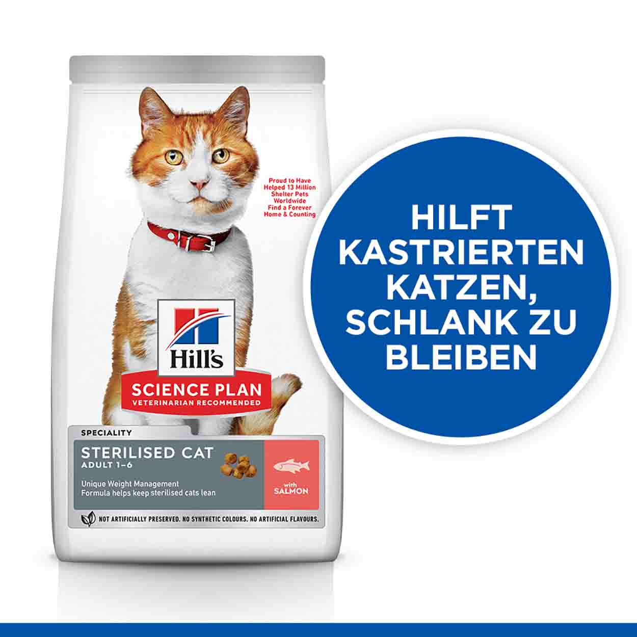 Hills Science Plan Katze Sterilised Cat Adult Lachs 10kg
