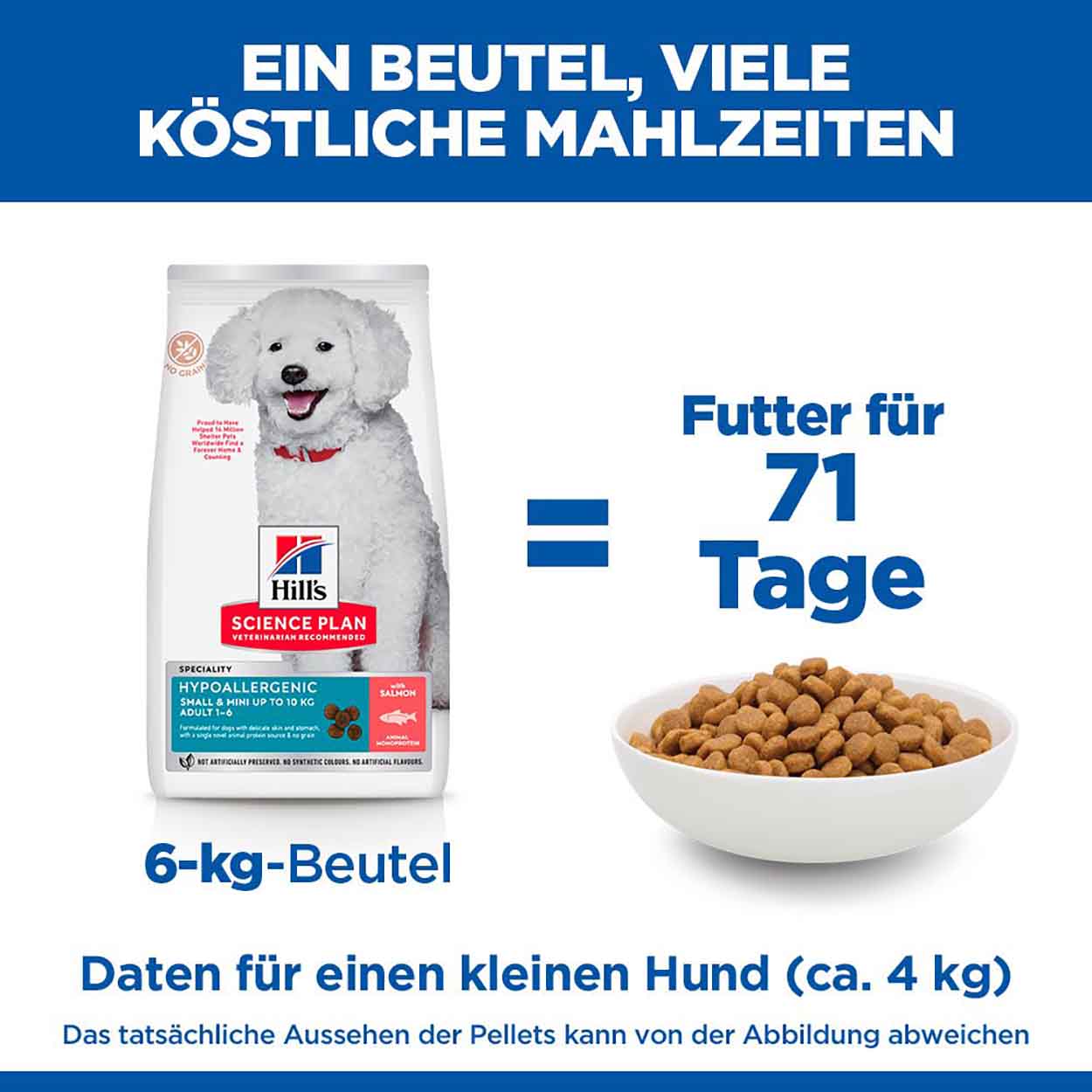 Hills Science Plan Hund Hypoallergenic Medium Adult Lachs 2,5kg