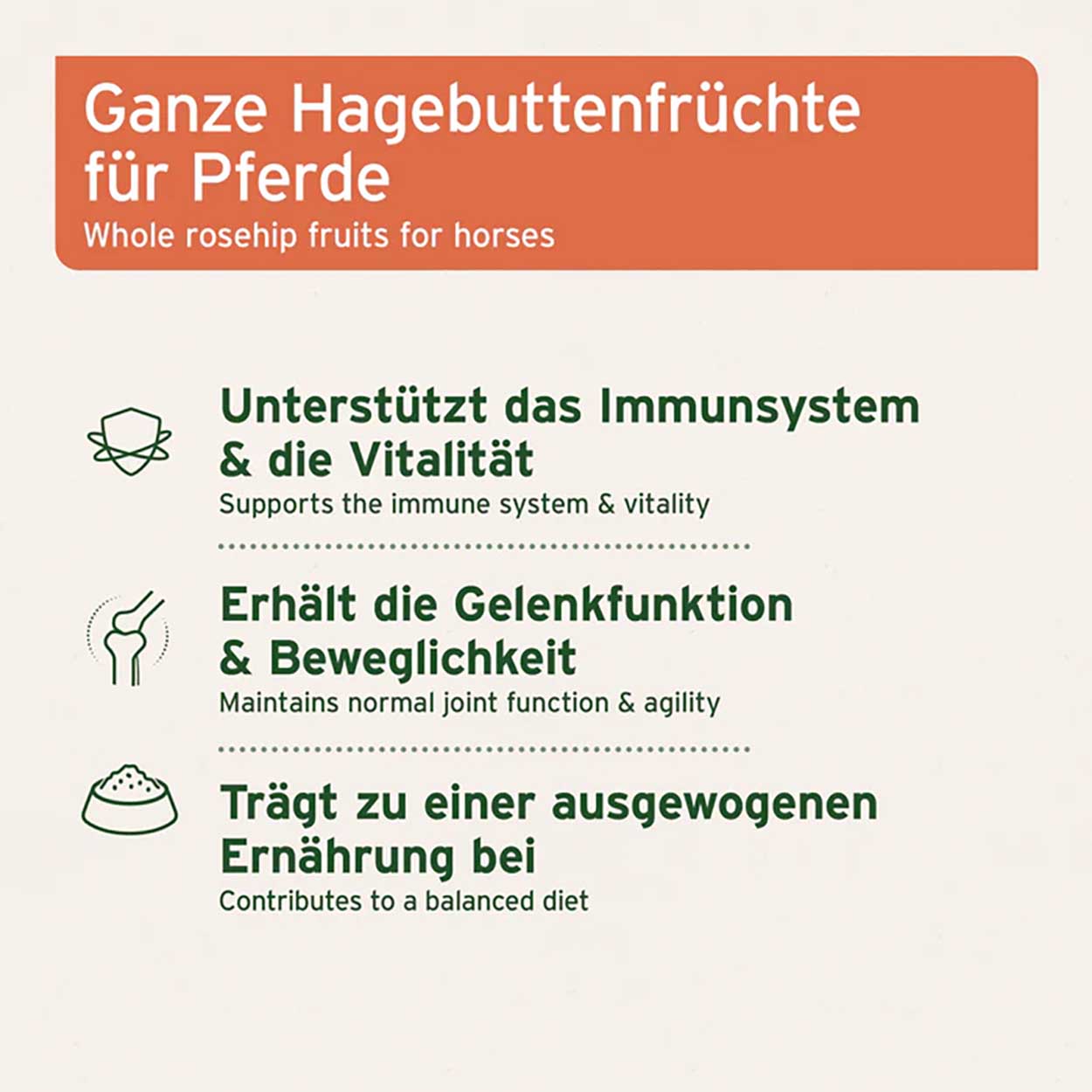 AniForte Pferd Hagebutten ganze Früchte 1kg