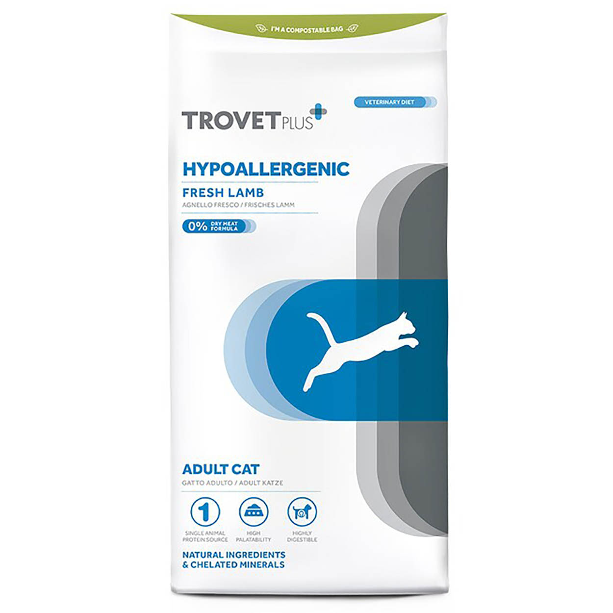 Trovet Plus Hypoallergenic Katze Adult Lamm 1,2kg
