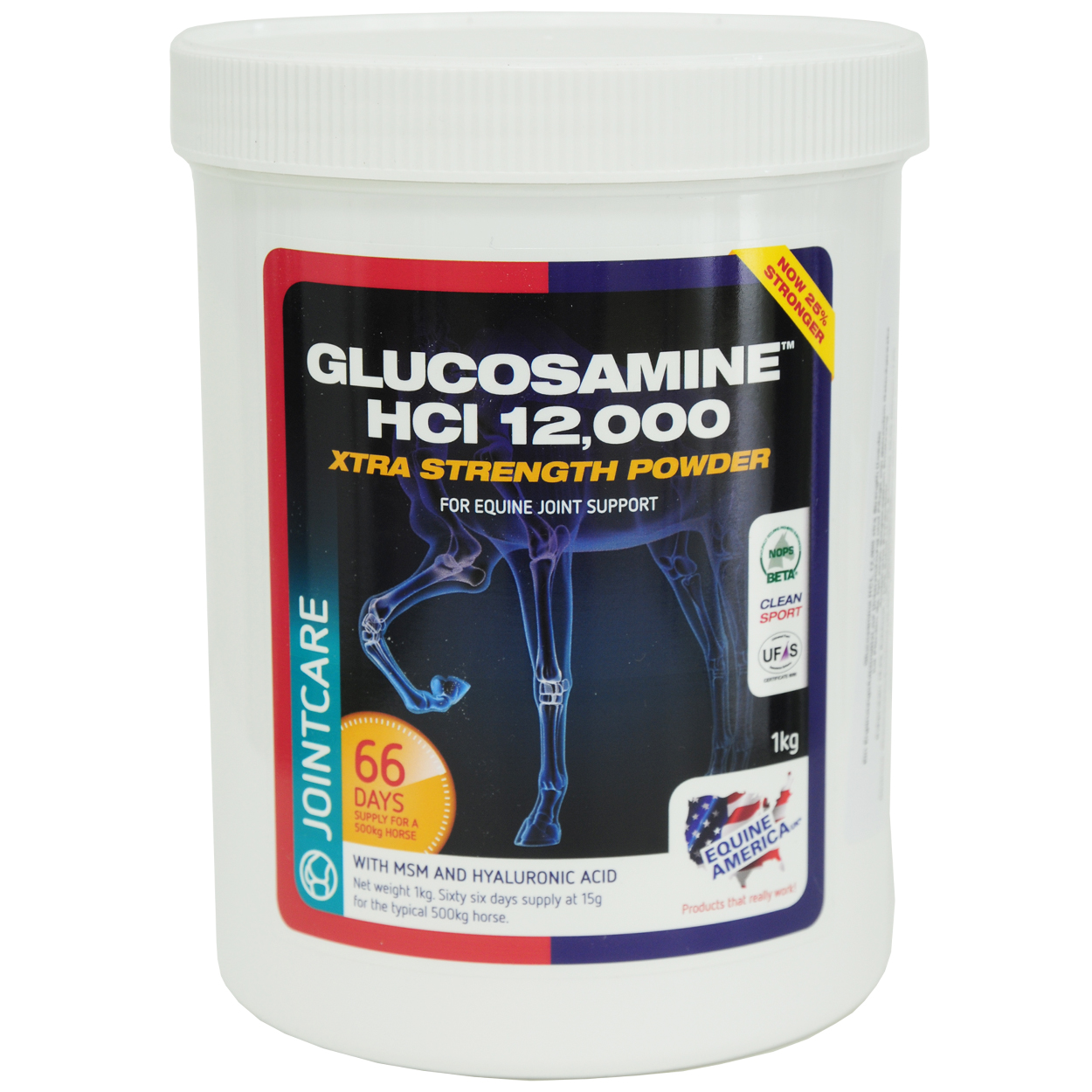 Equine Glucosamine HCL 12000 1kg Bruchdeckel