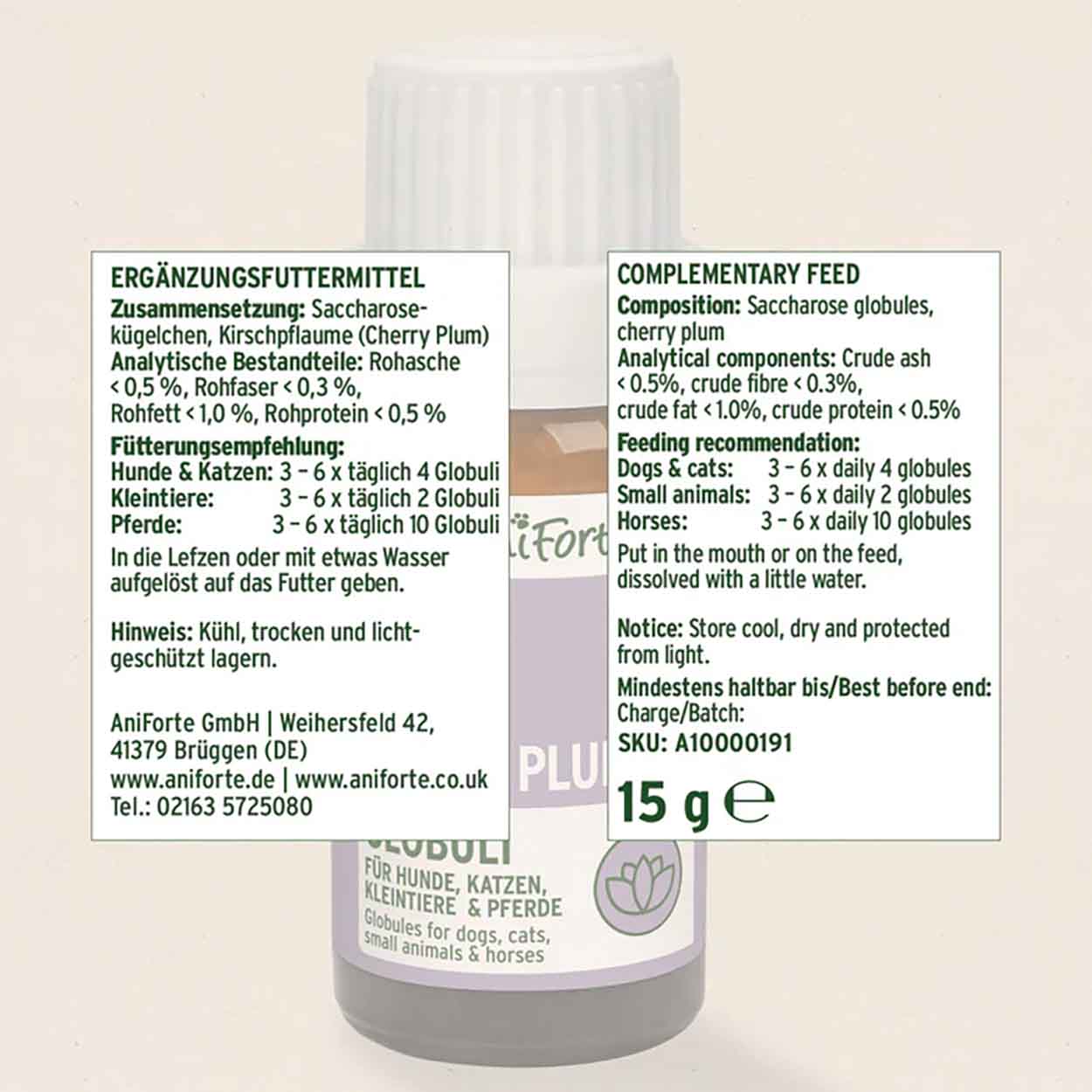 AniForte Bachblüten No.6 Cherry Plum Gelassenheit 15g