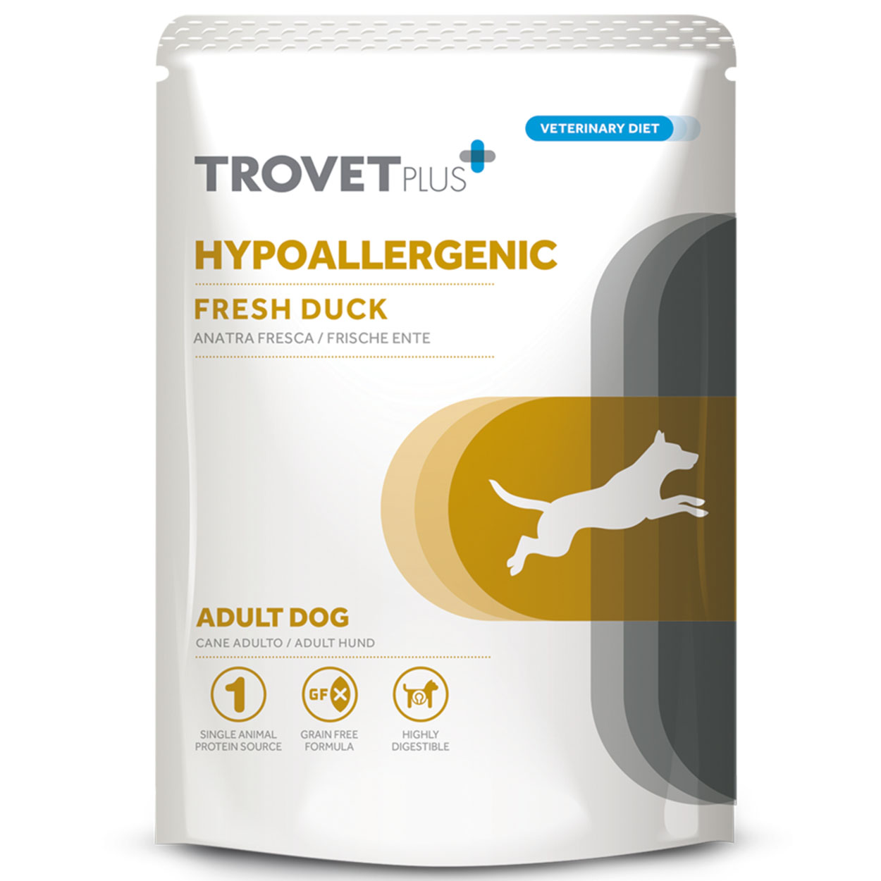 Trovet Plus Hypoallergenic Hund Adult Ente 12x100g