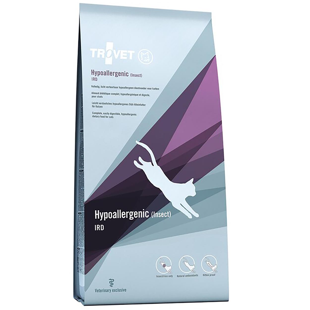 Trovet Hypoallergenic IRD Insekt Reis Katze 2,5kg