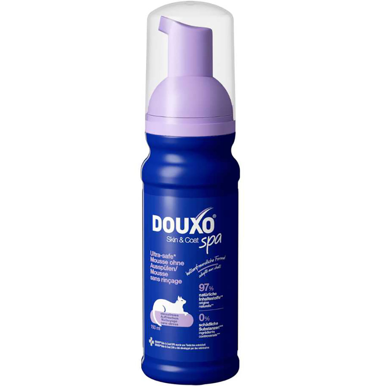 DOUXO SPA Mousse ohne Ausspülen für Katzen 150ml DOUXO SPA Mousse ohne Ausspülen für Katzen 150ml