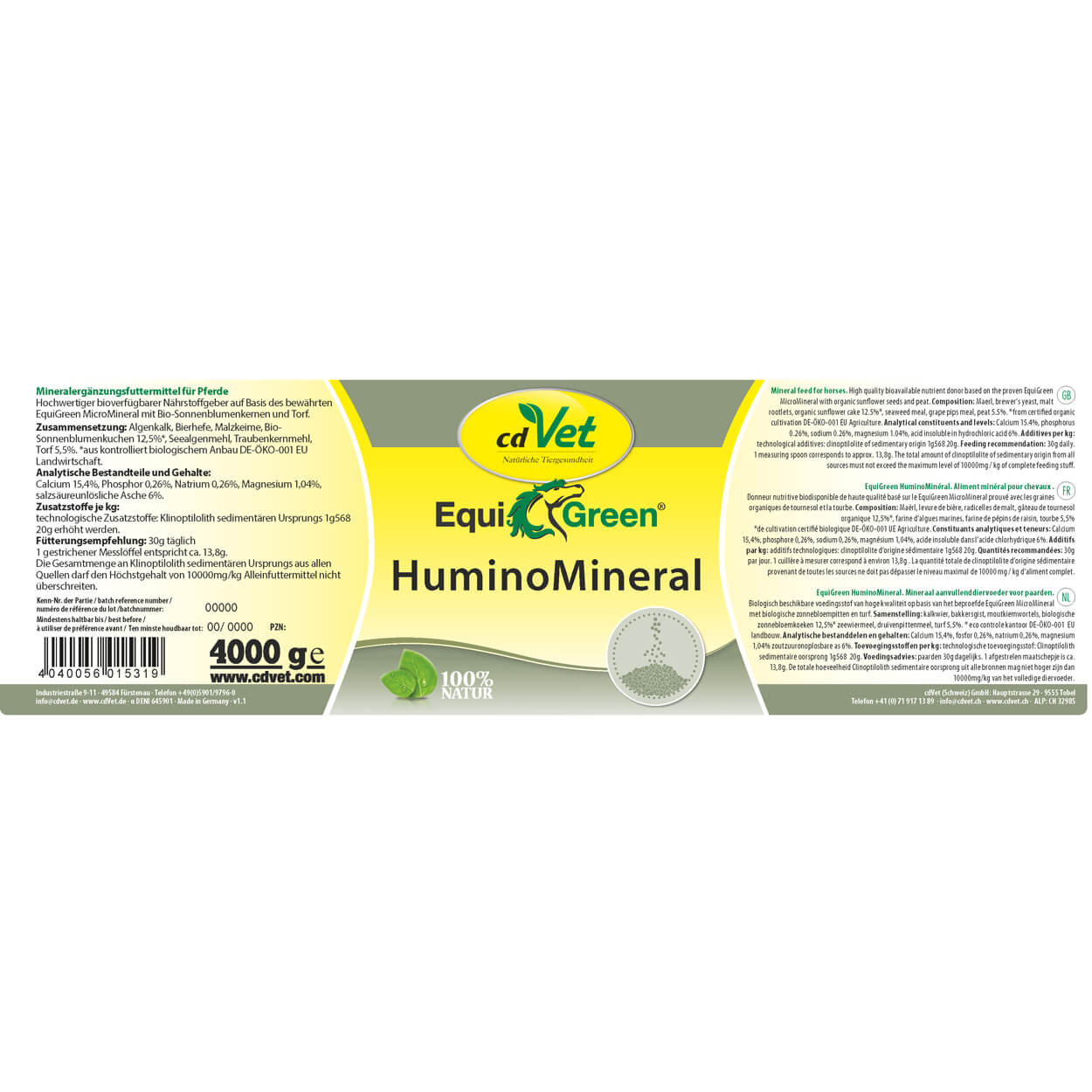 cdVet EquiGreen HuminoMineral