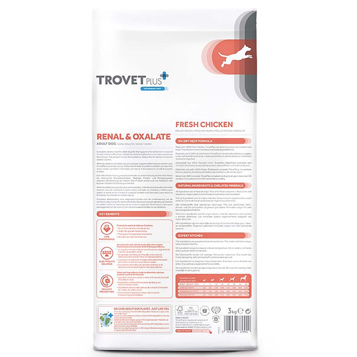 Trovet Plus Renal Oxalate Hund Adult Huhn 3kg  