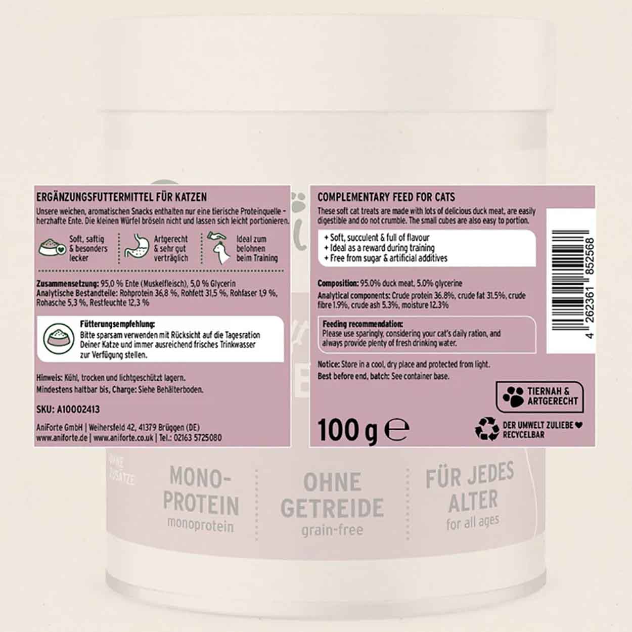 AniForte Soft Snack Ente 100g