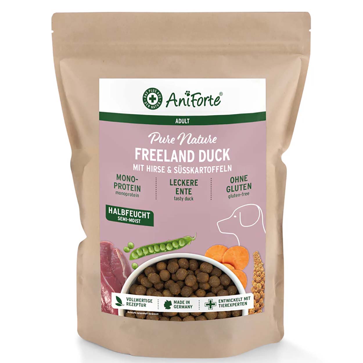 AniForte Pure Nature Freeland Duck halbfeucht 2kg
