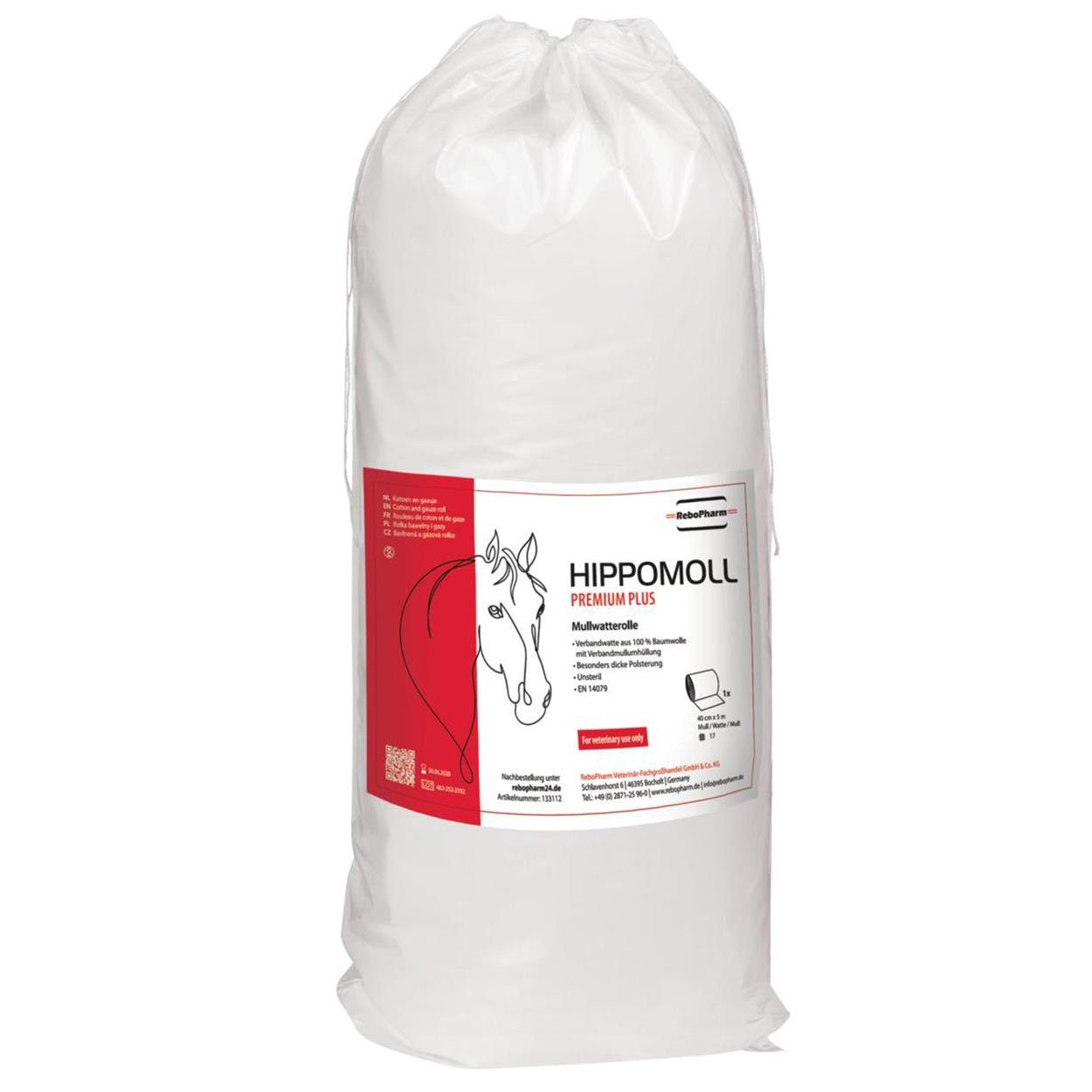 Mullwatterolle Hippomoll Premium Plus 40cmx5m 