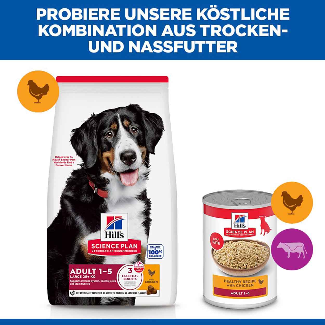 Hills Science Plan Hund  Large Breed Adult Huhn 14kg