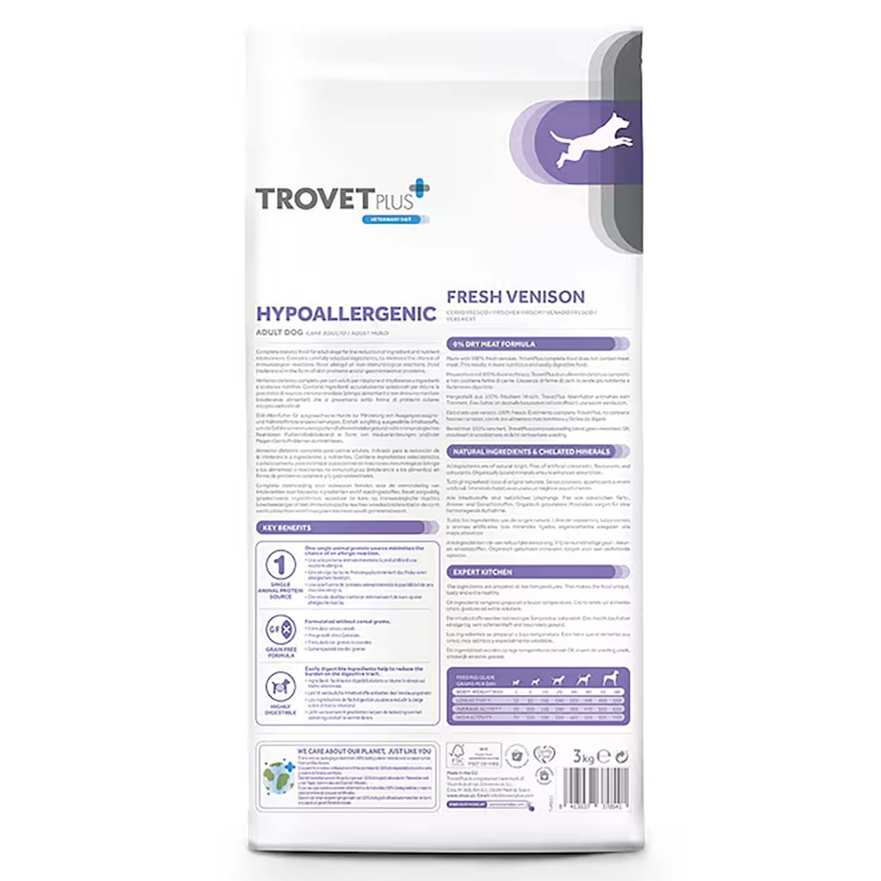 Trovet Plus Hypoallergenic Hund Adult Hirsch 10kg 