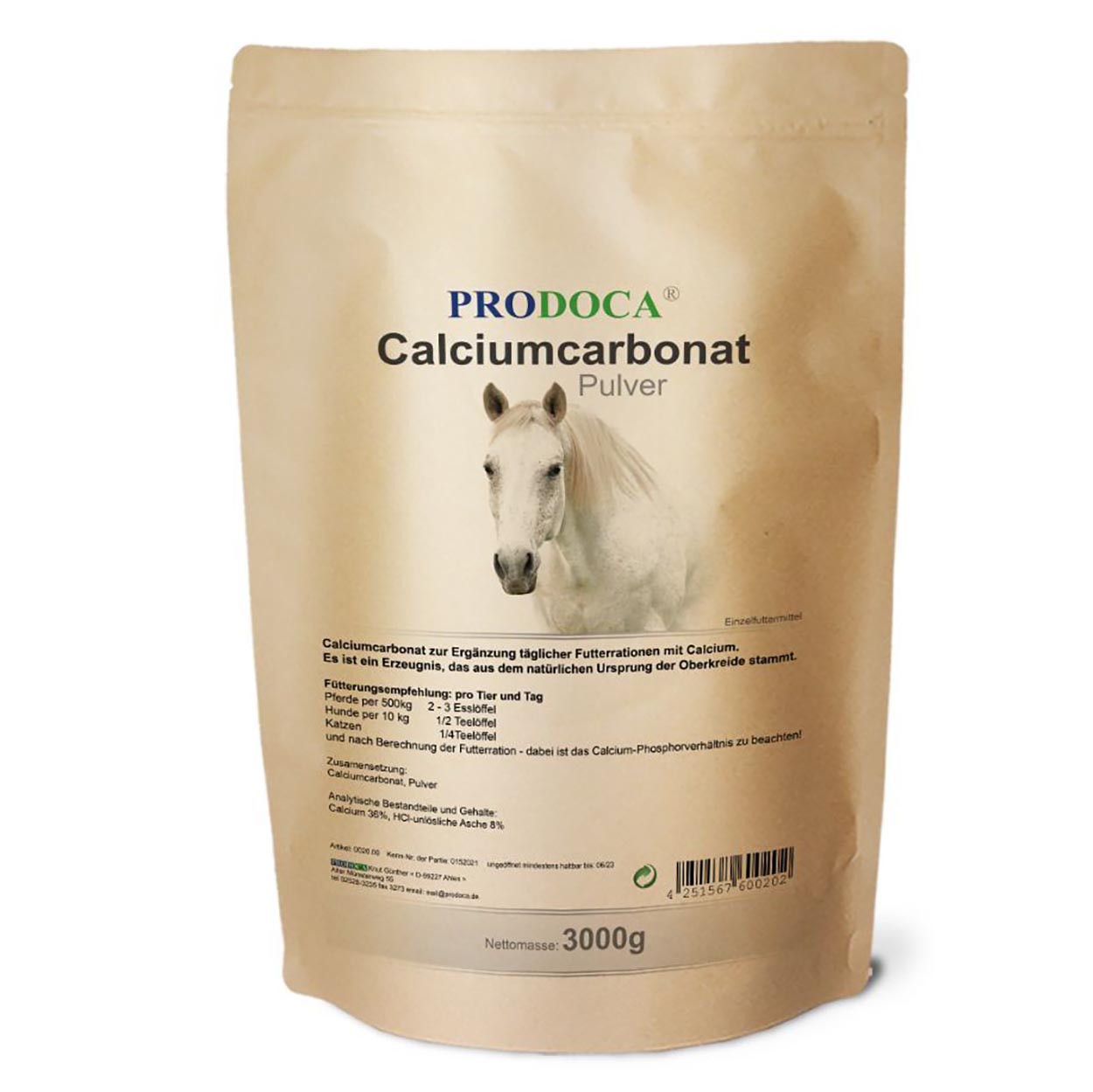 Prodoca Calciumcarbonat Pulver Pferd