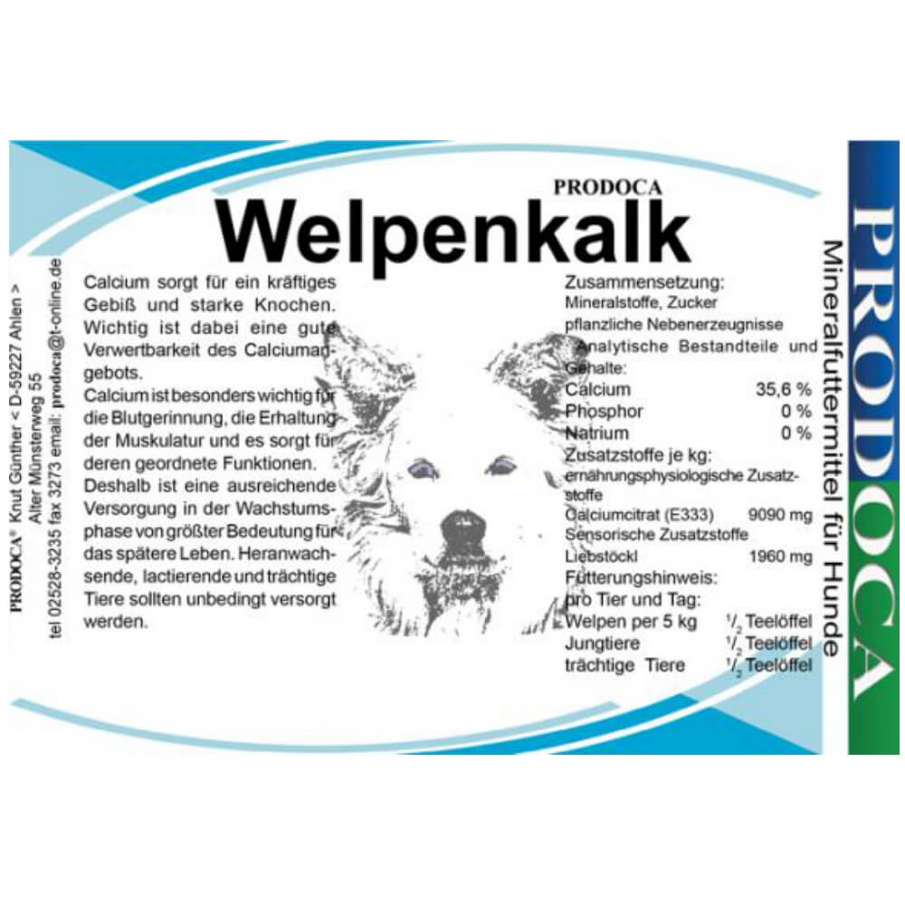 Prodoca Welpenkalk