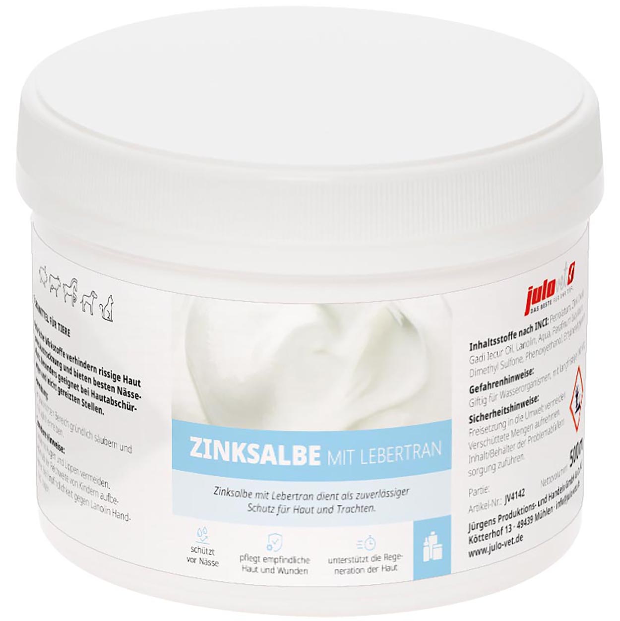 Zinksalbe Lebertran 500ml