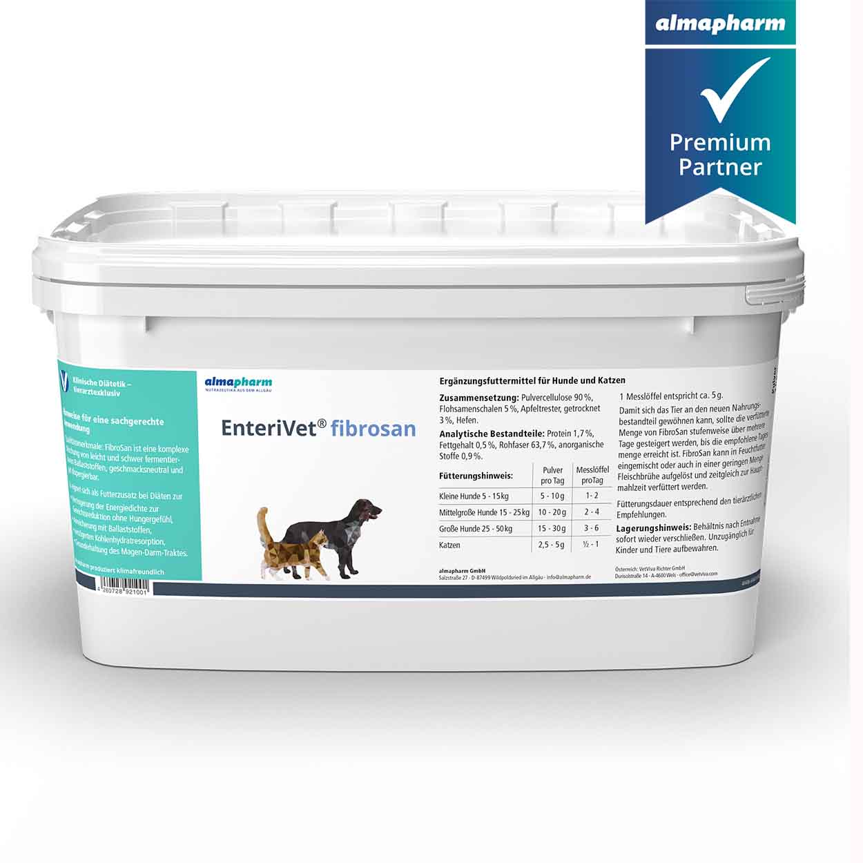 EnteriVet FibroSan Futtercellulose 1kg