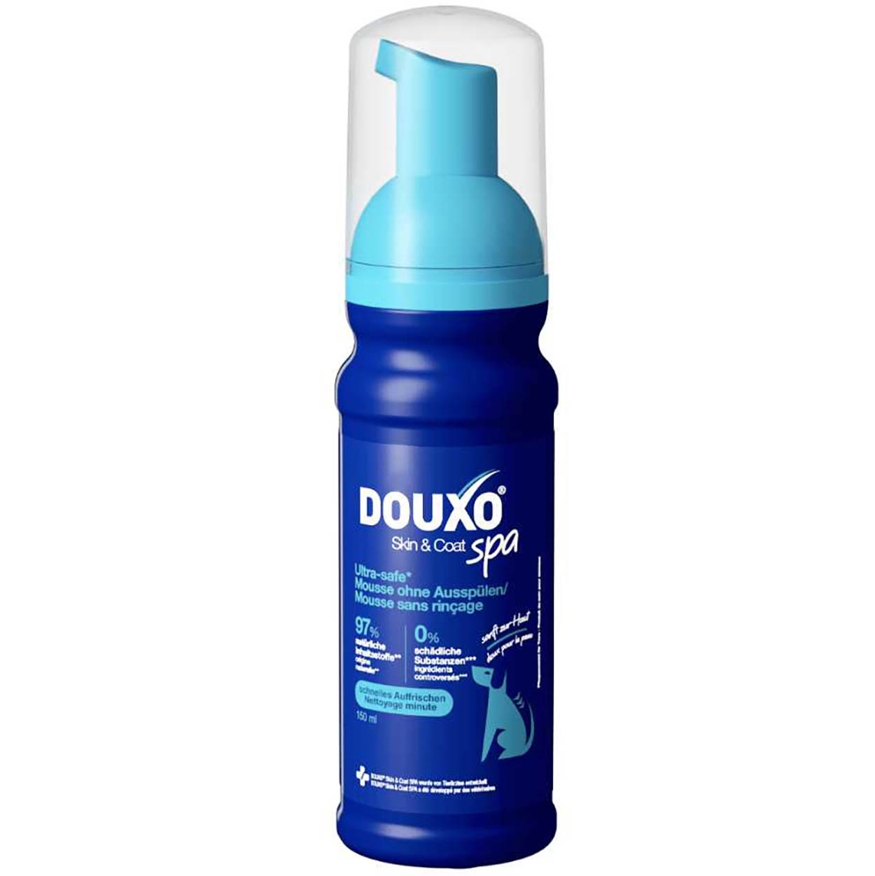 DOUXO SPA Mousse ohne Ausspülen für Hunde 150ml DOUXO SPA Mousse ohne Ausspülen für Hunde 150ml