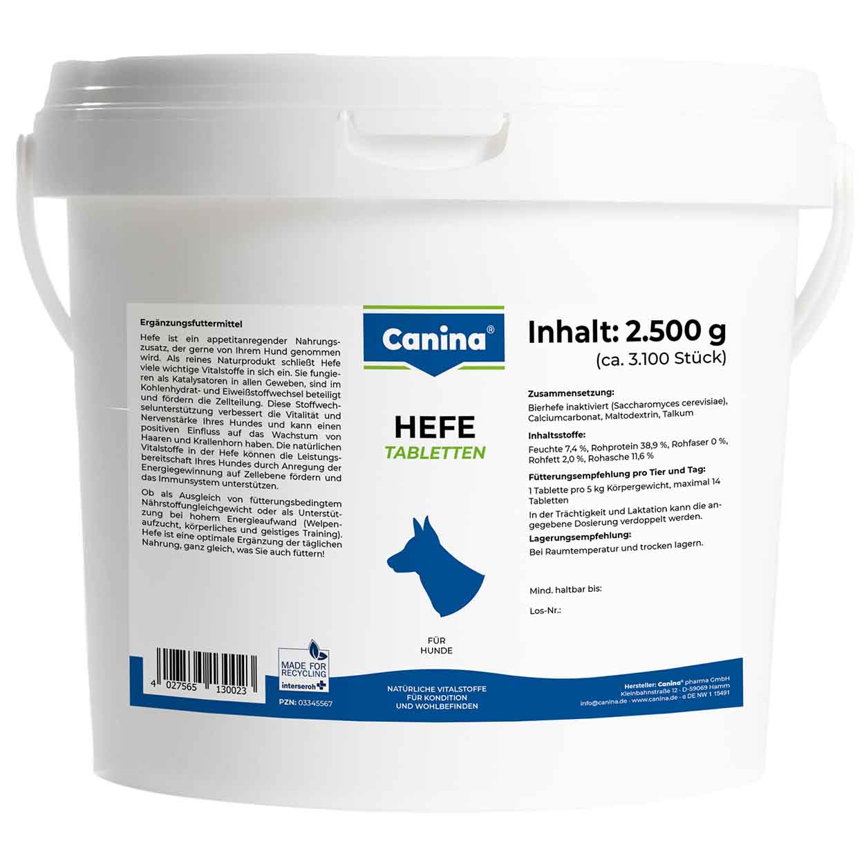 Canina Hefe Tabletten