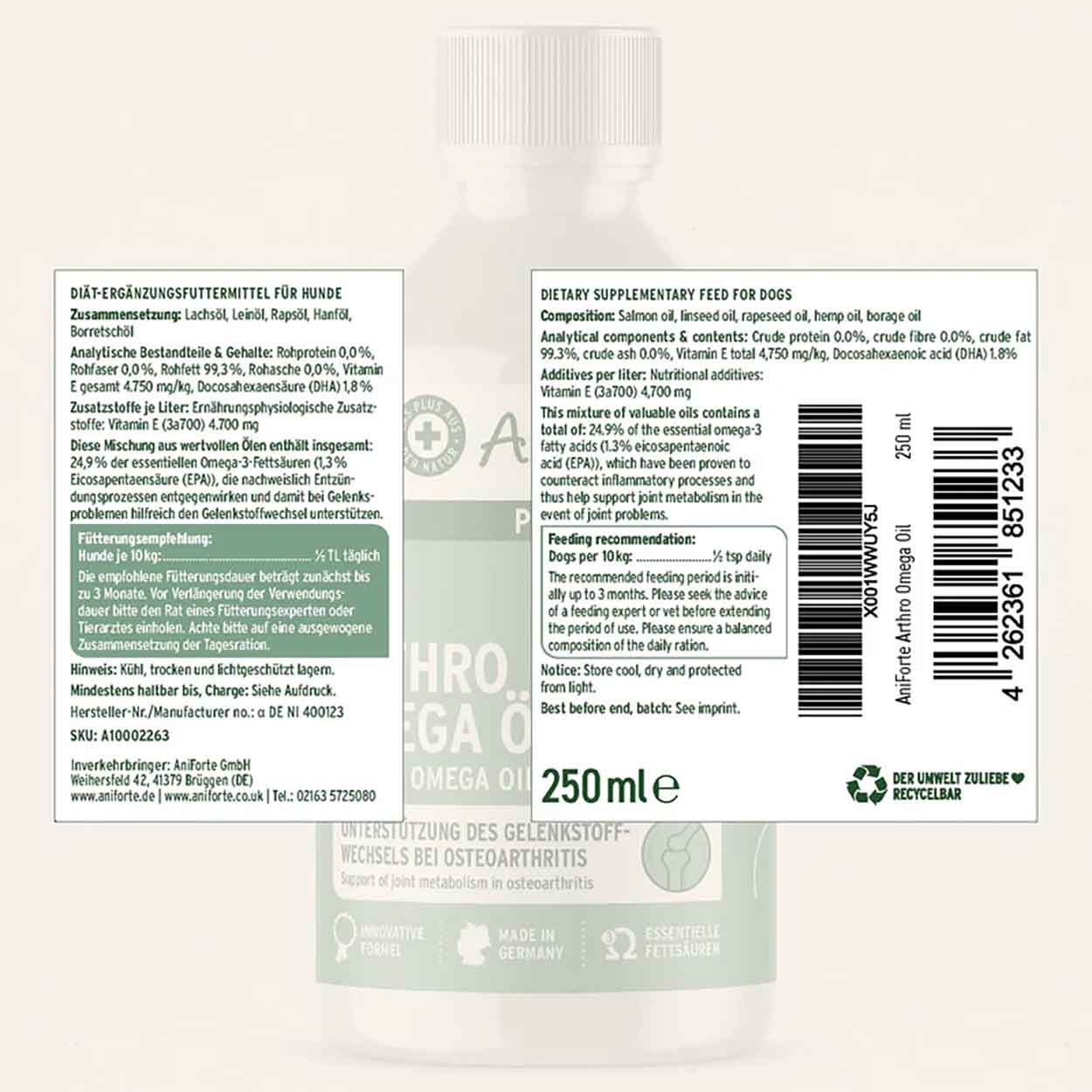 AniForte plus Arthro Omega Öl 250ml