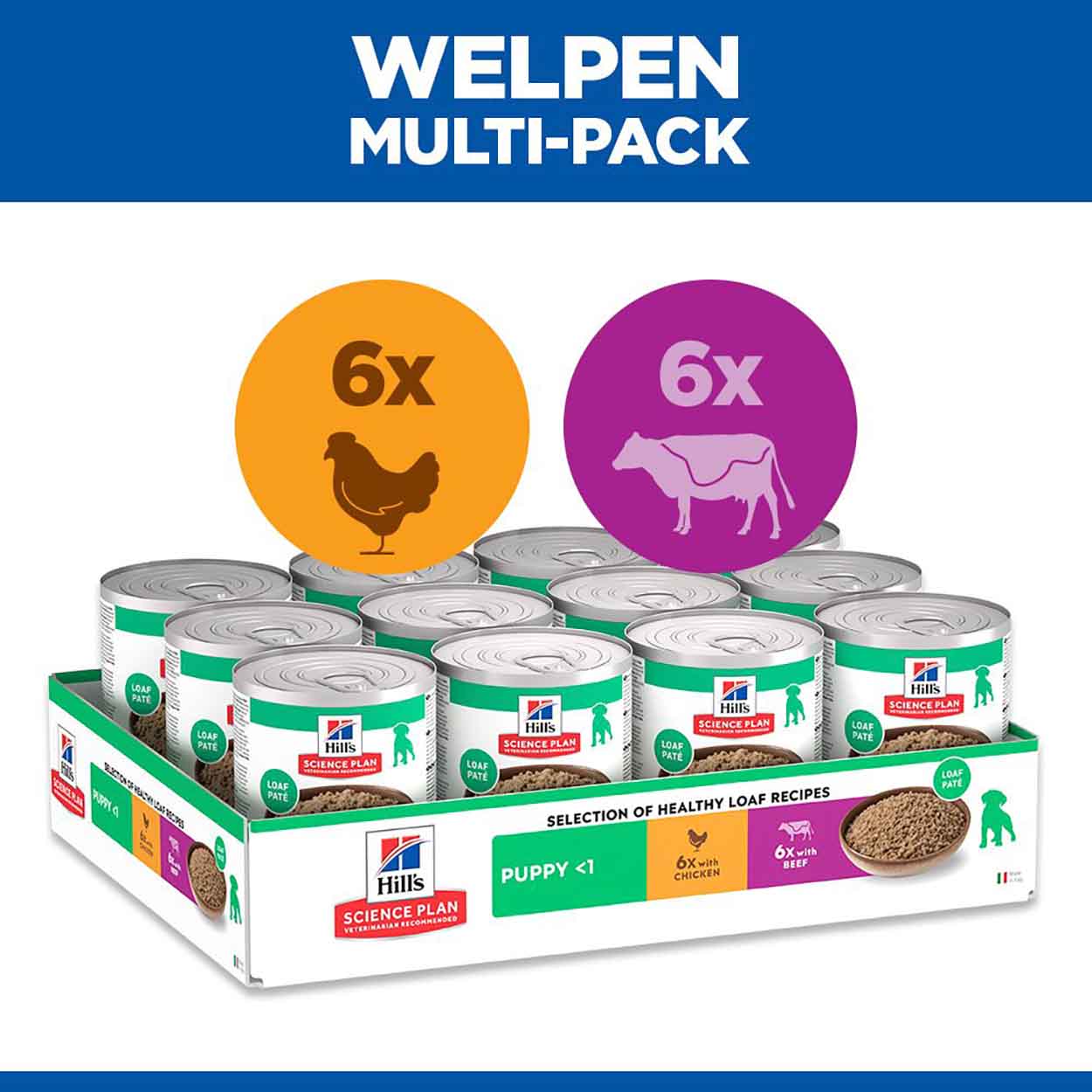 Hills Science Plan Hund Puppy Rind 12x370g 