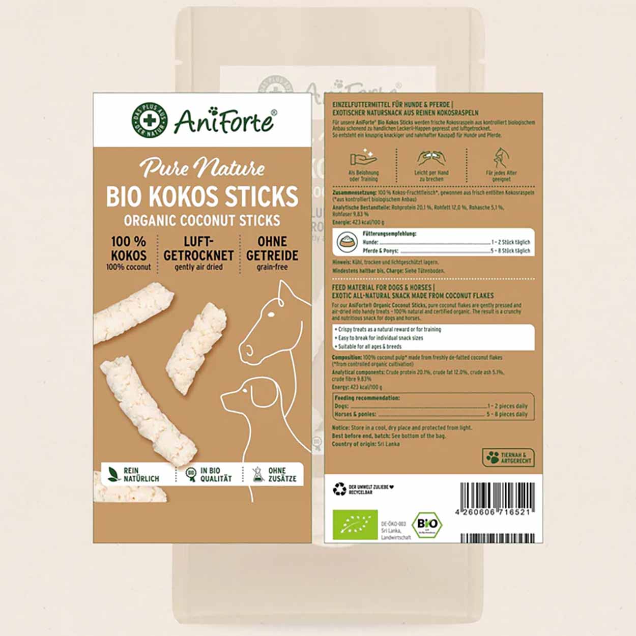 AniForte Kokos-Sticks 500g