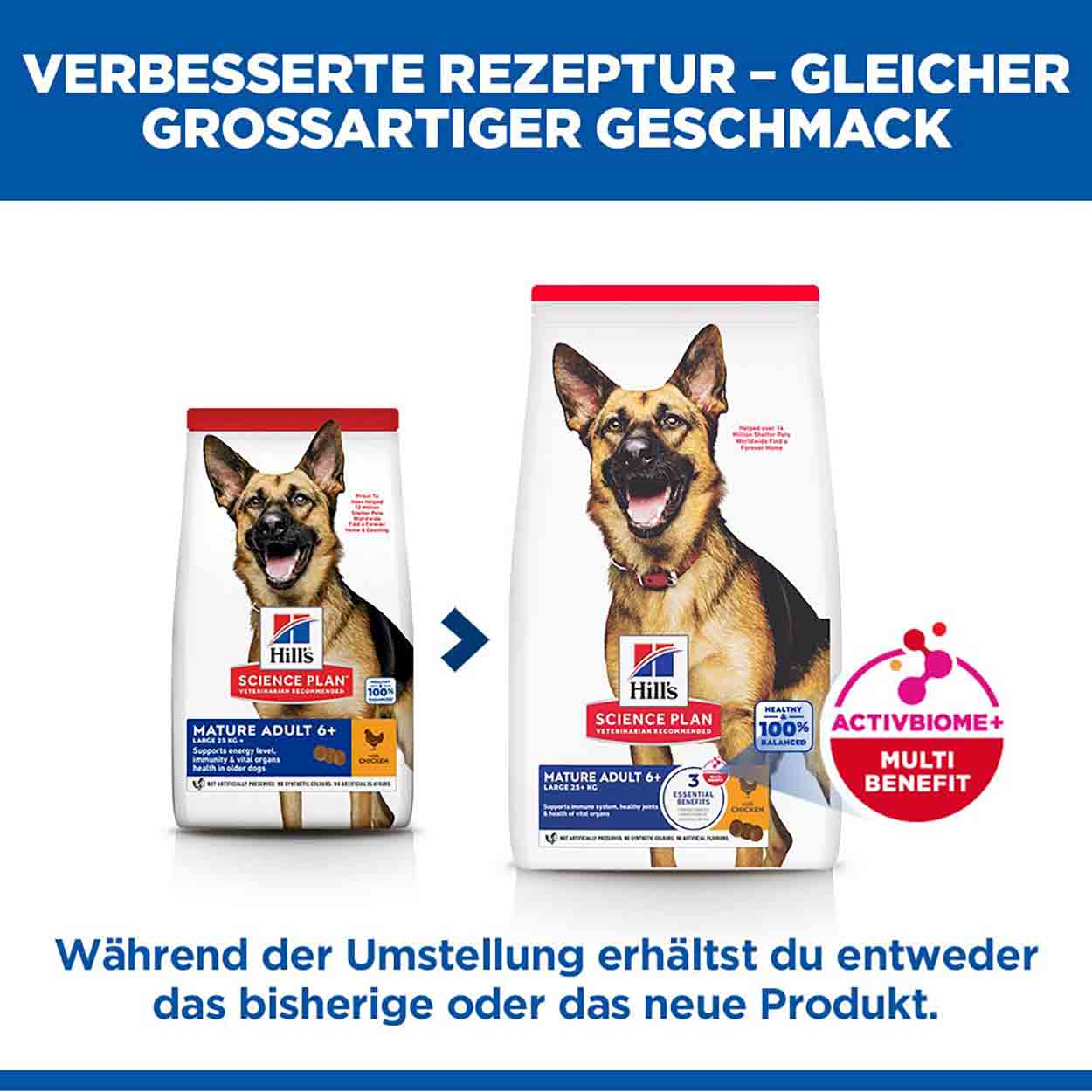 Hills Science Plan Hund Large Breed Mature Adult 7+ Huhn 14kg
