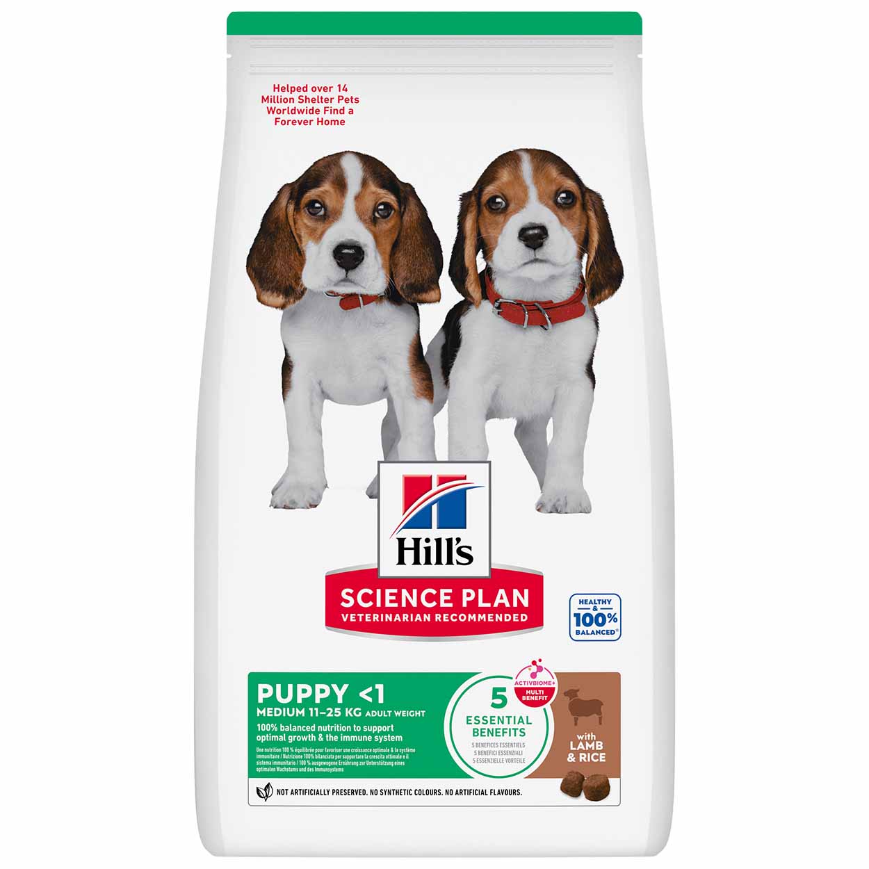 Hills Science Plan Hund Medium Puppy Lamm & Reis 14kg