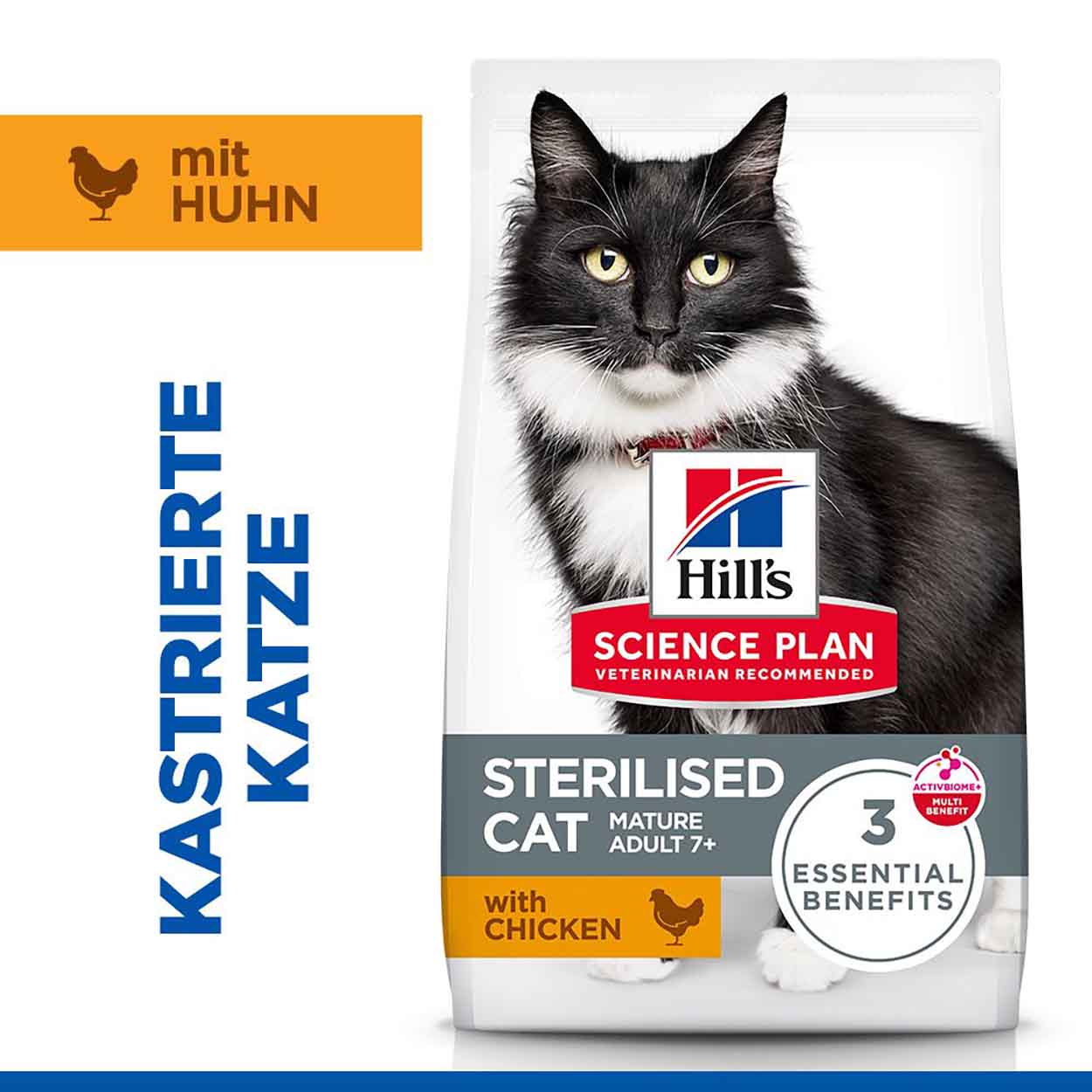 Hills Science Plan Katze Sterilised Cat Mature Adult 7+  Huhn 1,5kg