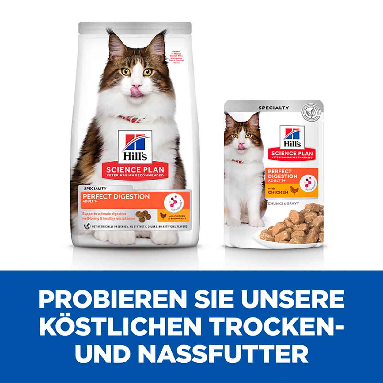 Hills Science Plan Perfect Digestion Katze Adult Huhn 12x85g