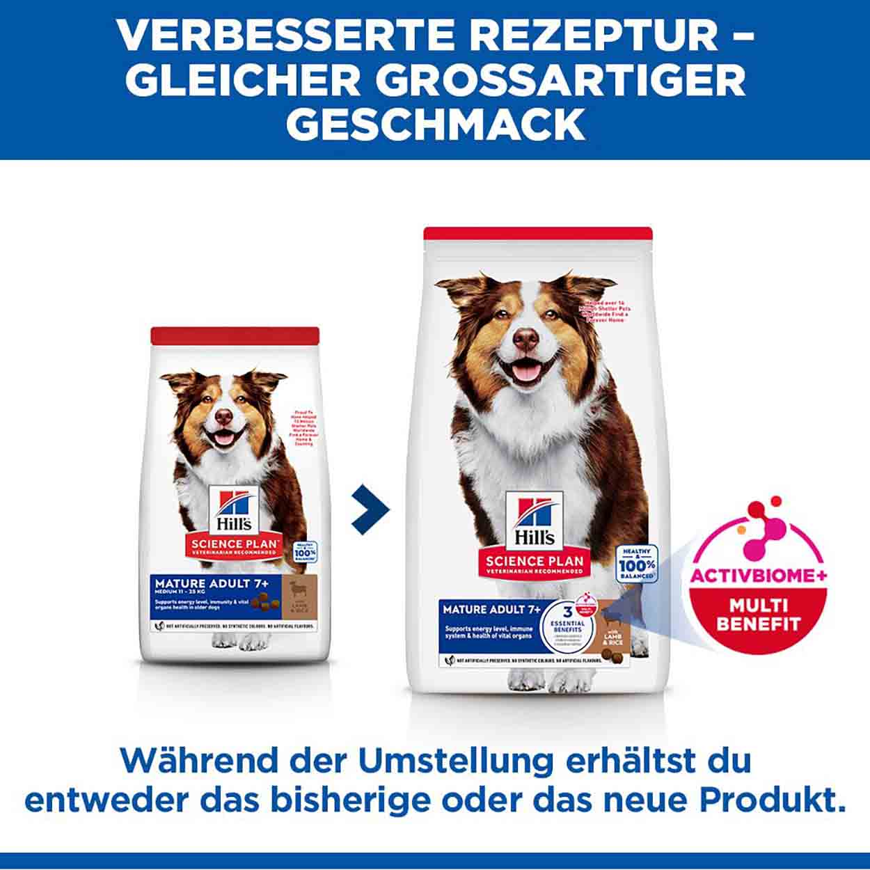 Hills Science Plan Hund Medium Mature Adult 7+ Lamm 2,5kg