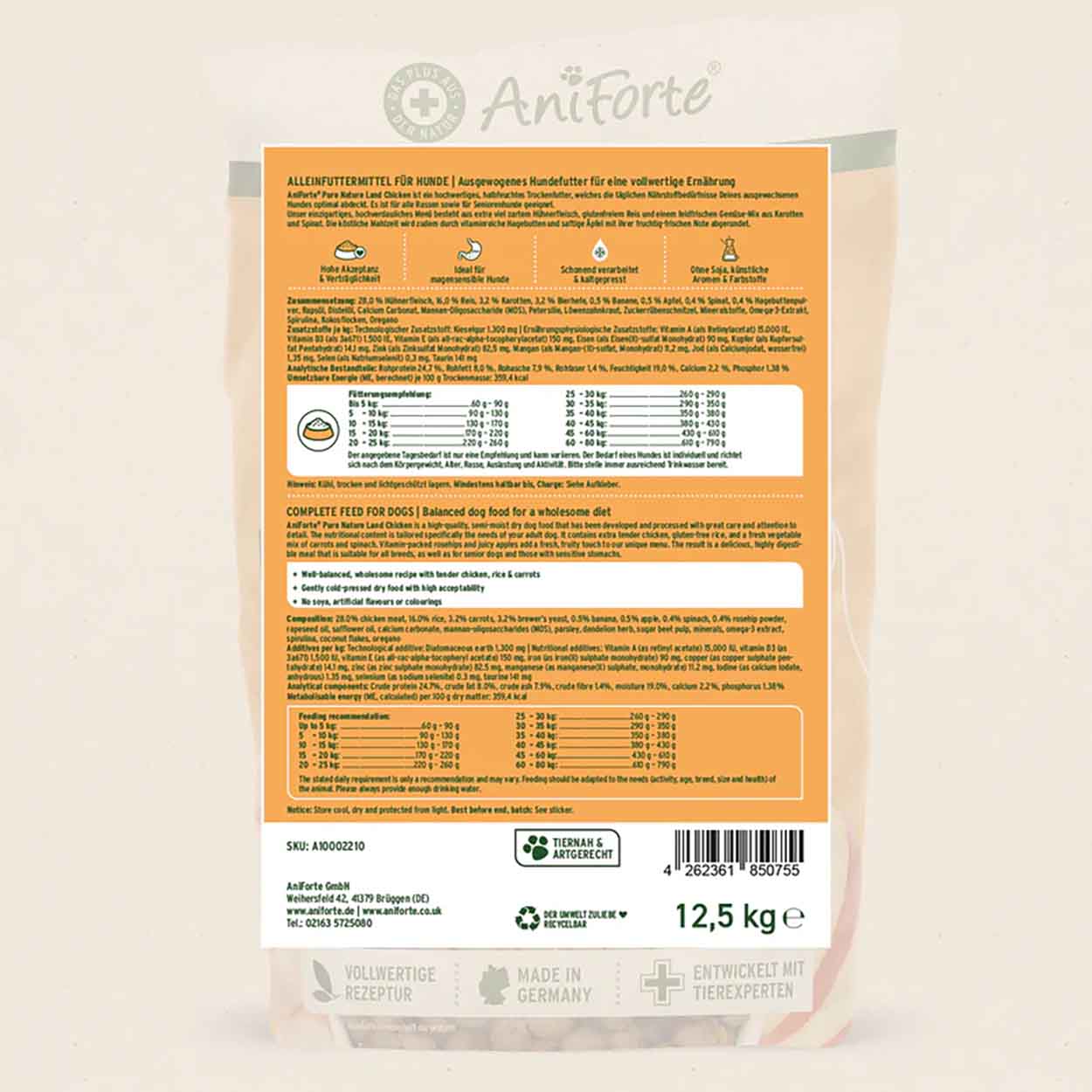 AniForte Pure Nature Land Chicken halbfeucht 12,5kg
