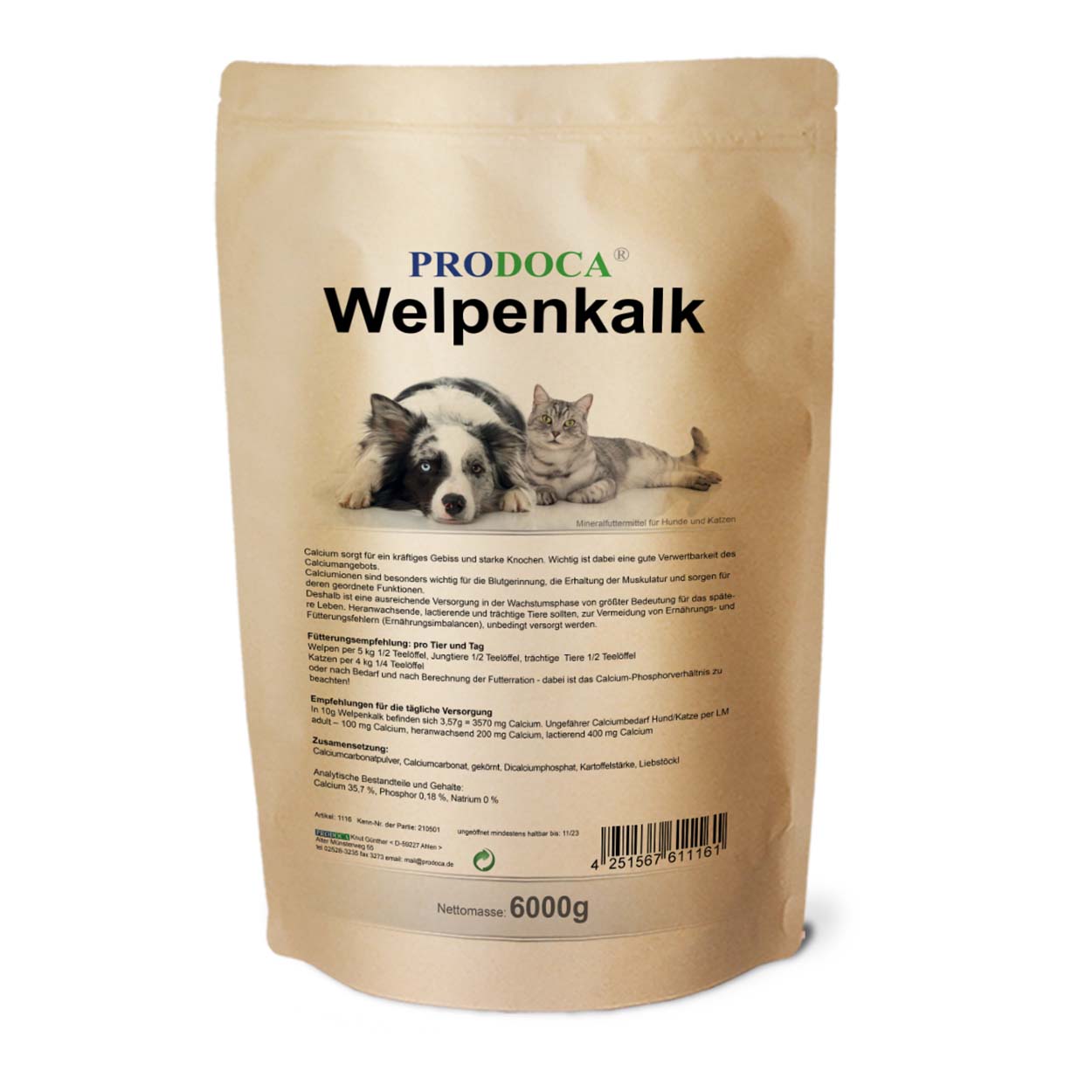 Prodoca Welpenkalk