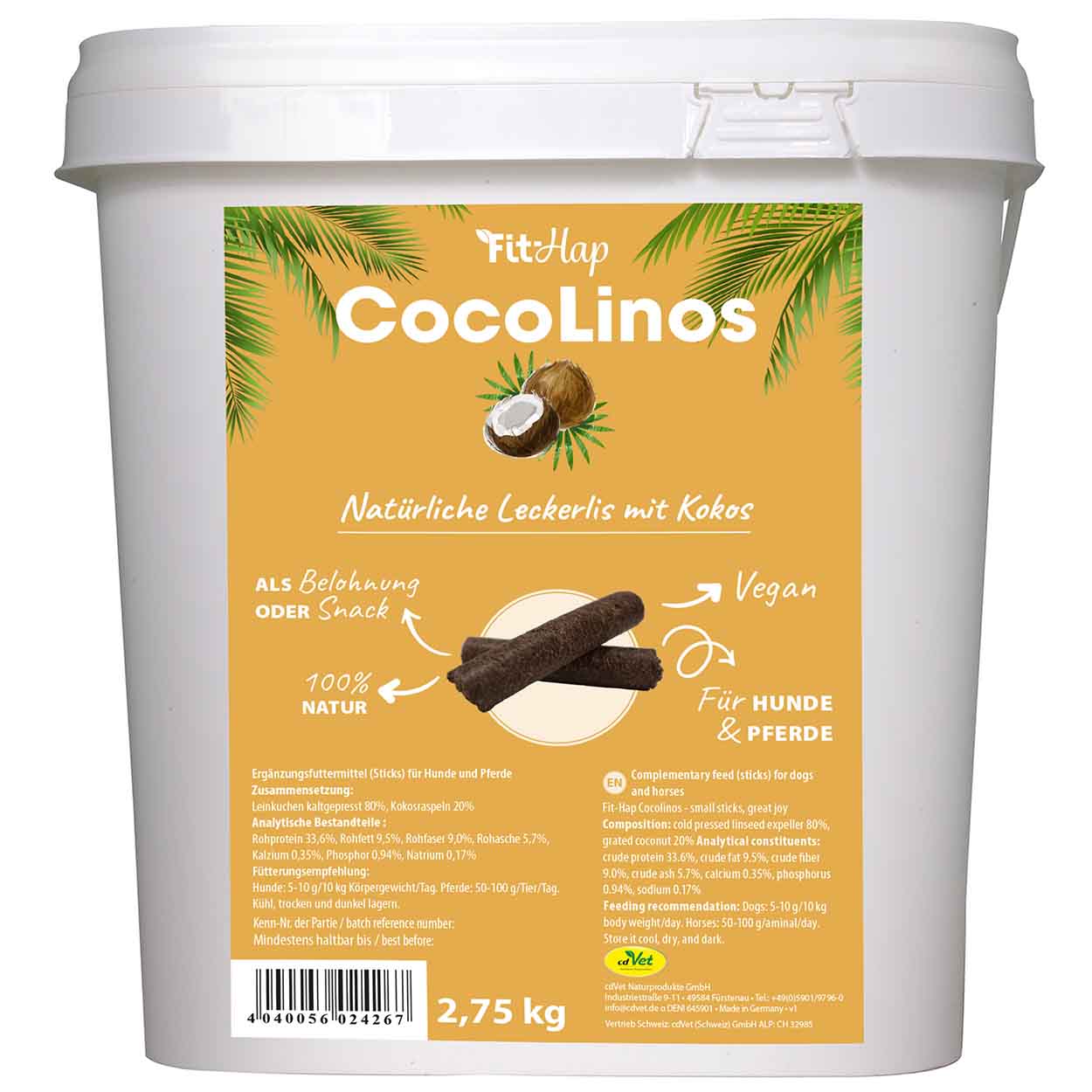 cdVet Fit-Hap Cocolinos 2,75kg