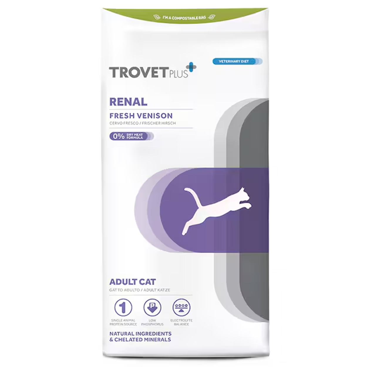 Trovet Plus Renal Katze Hirsch 1,2kg