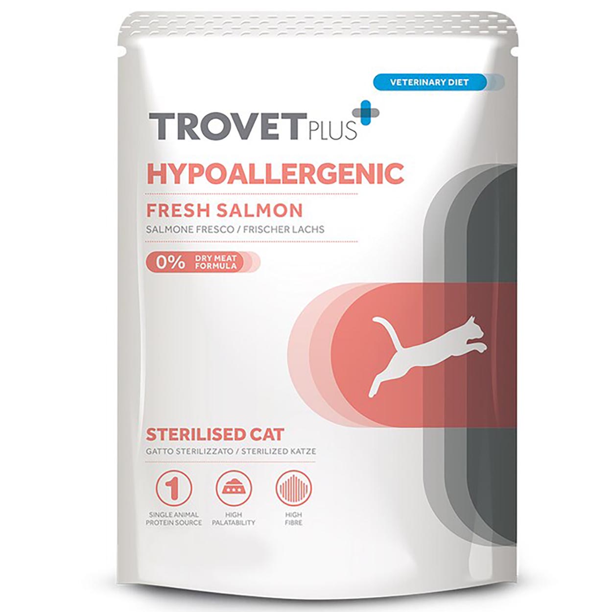 Trovet Plus Hypoallergenic Katze Lachs 12x85g 