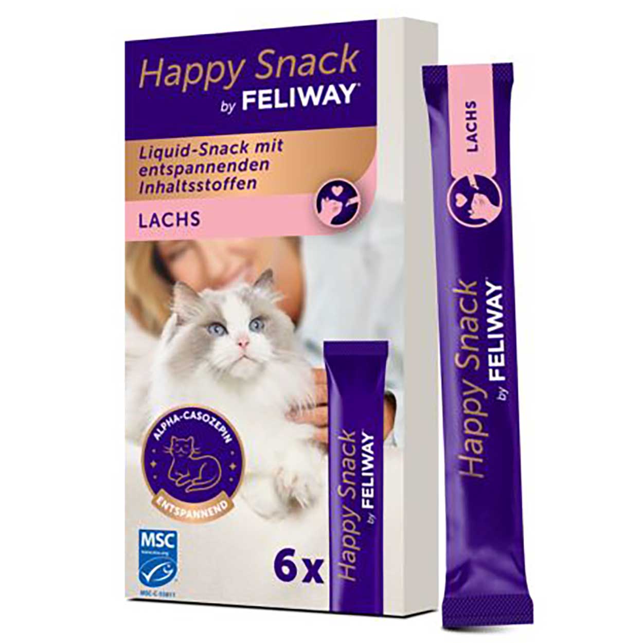 FELIWAY Happy Snack Lachs 6x15g 