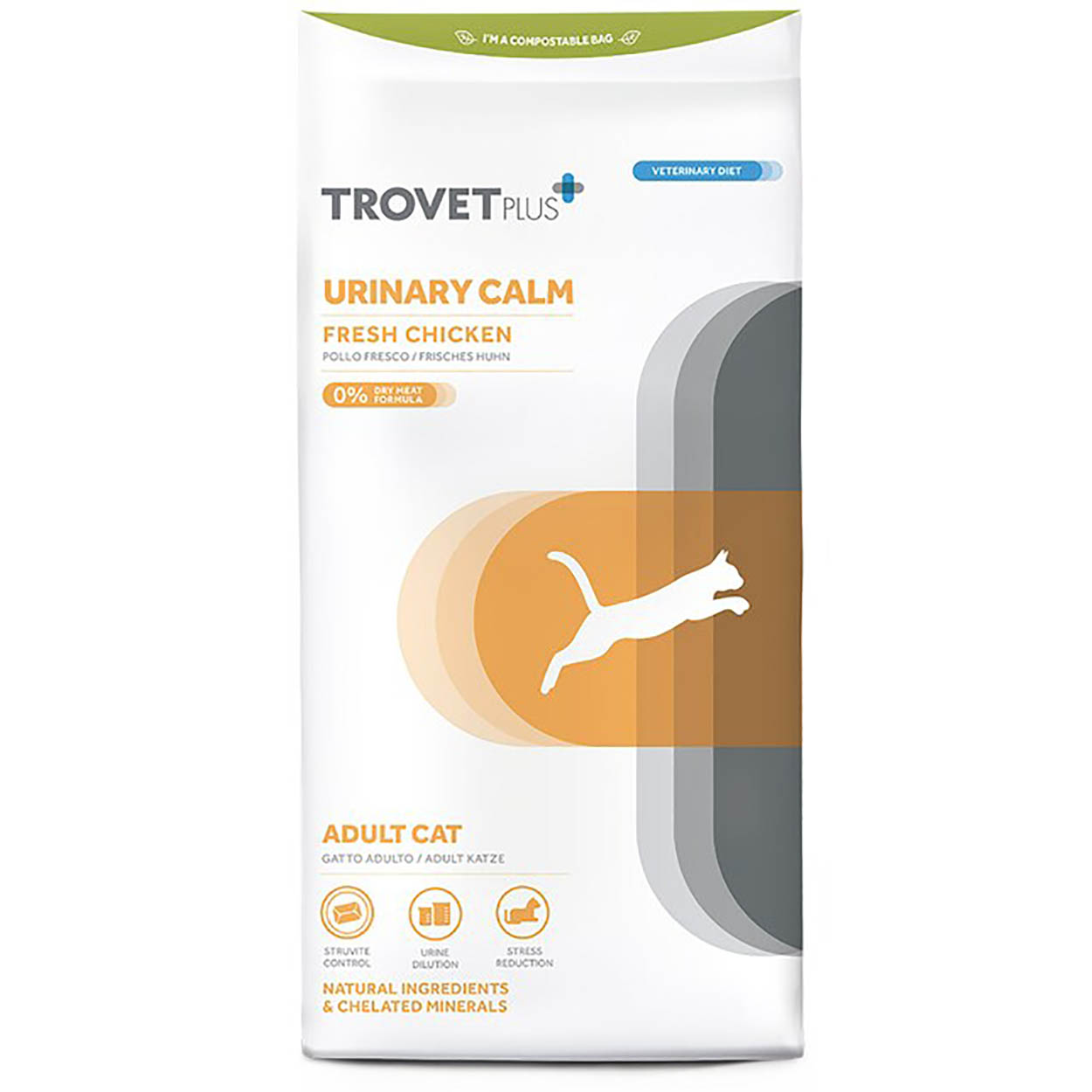 Trovet Plus Urinary Calm Katze Adult Huhn 2,5kg 