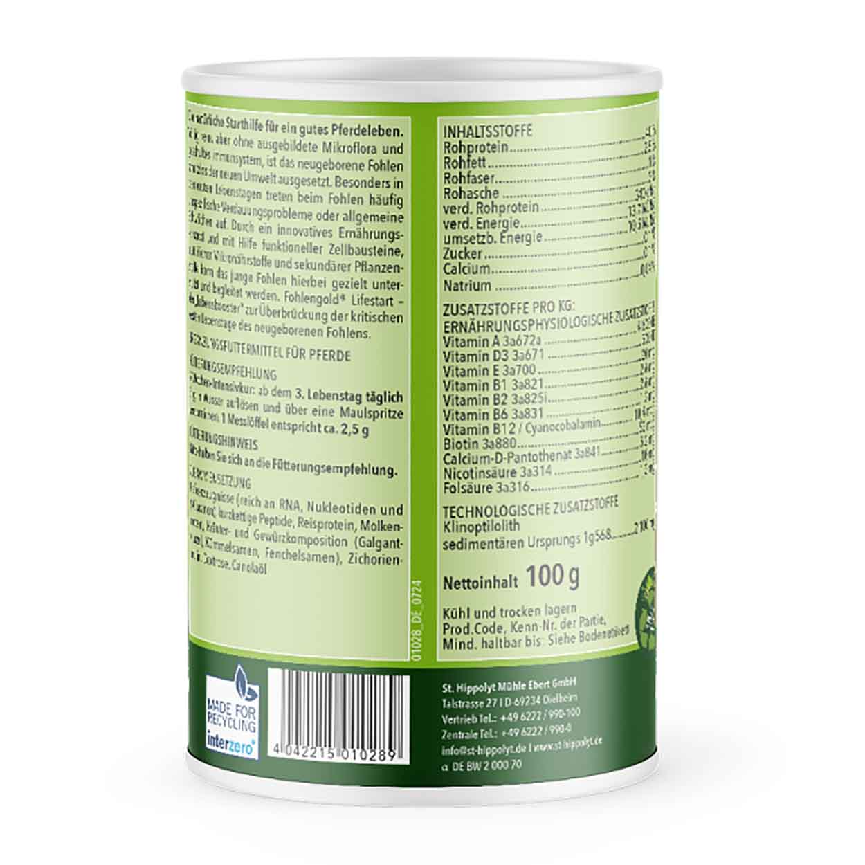 Fohlengold Lifestart 100g