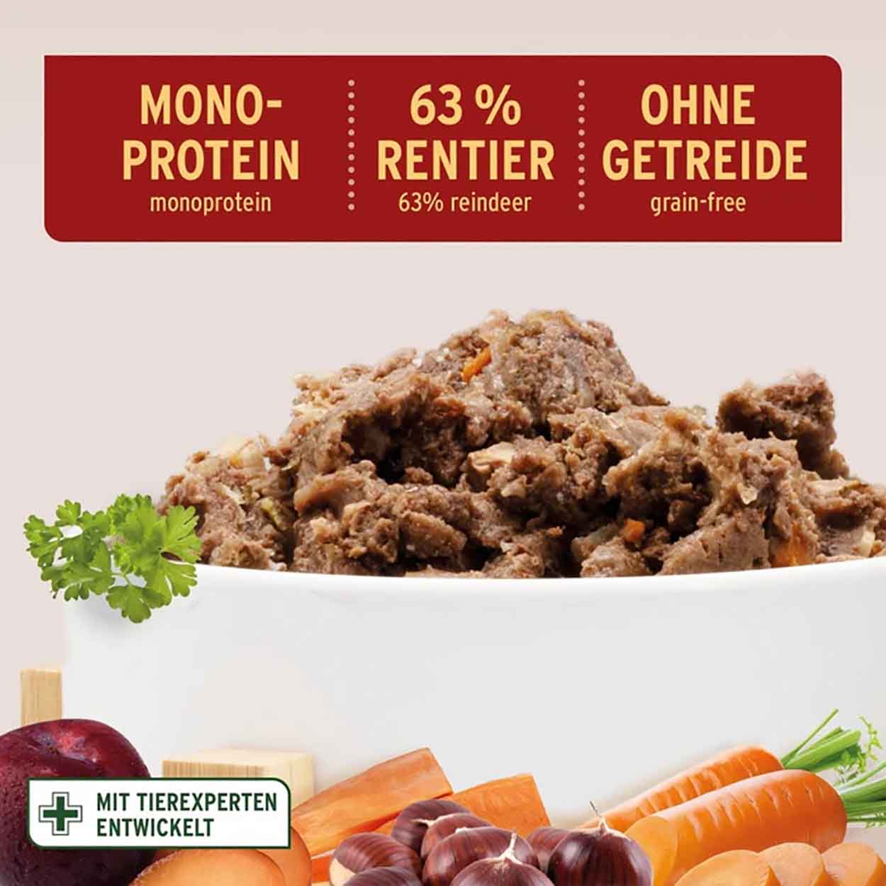 AniForte Nassfutter Winter Reindeer 6x400g 