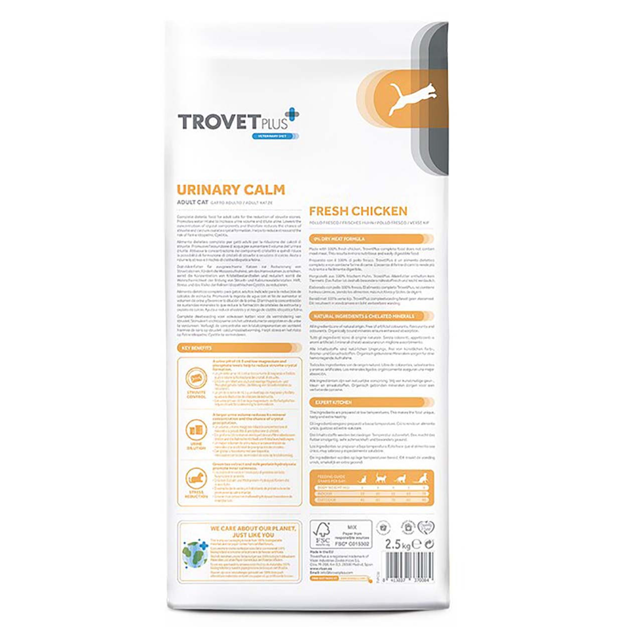 Trovet Plus Urinary Calm Katze Adult Huhn 2,5kg 