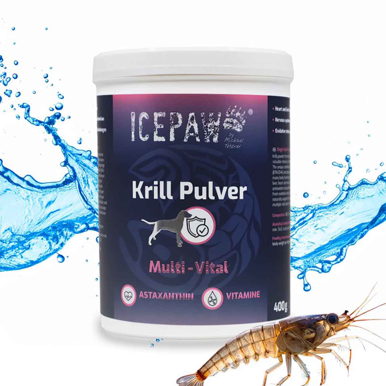 Icepaw Krill Pulver 400g