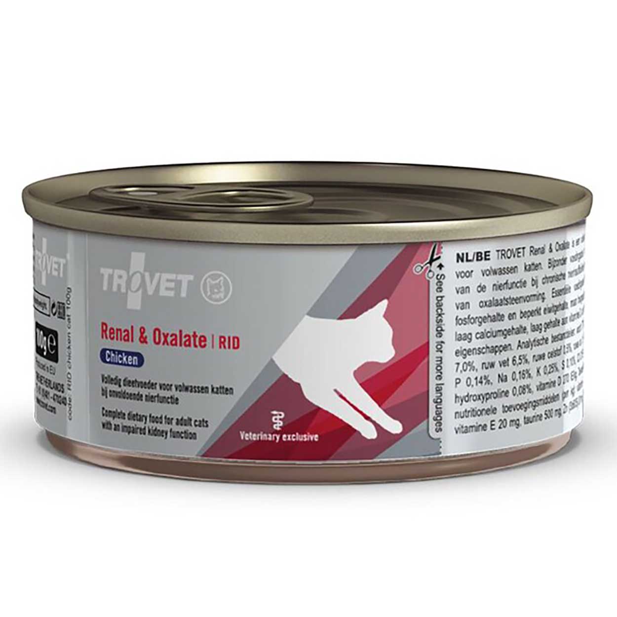 Trovet Renal Oxalate RID Katze Huhn 6x100g