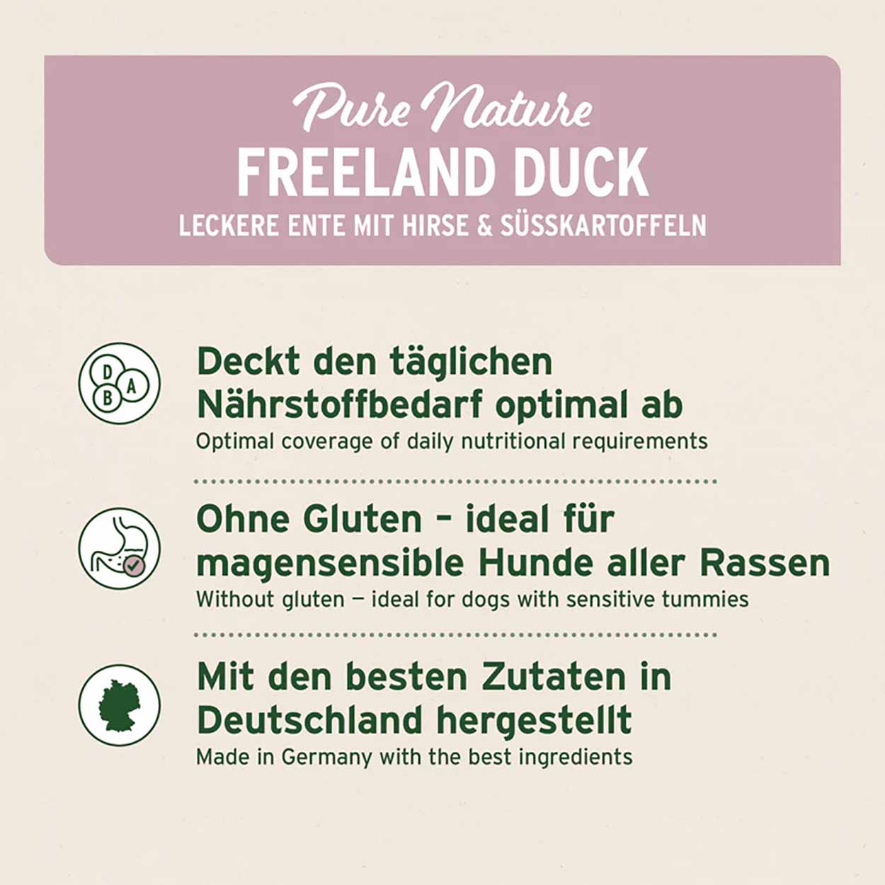 AniForte Pure Nature Freeland Duck halbfeucht 12,5kg