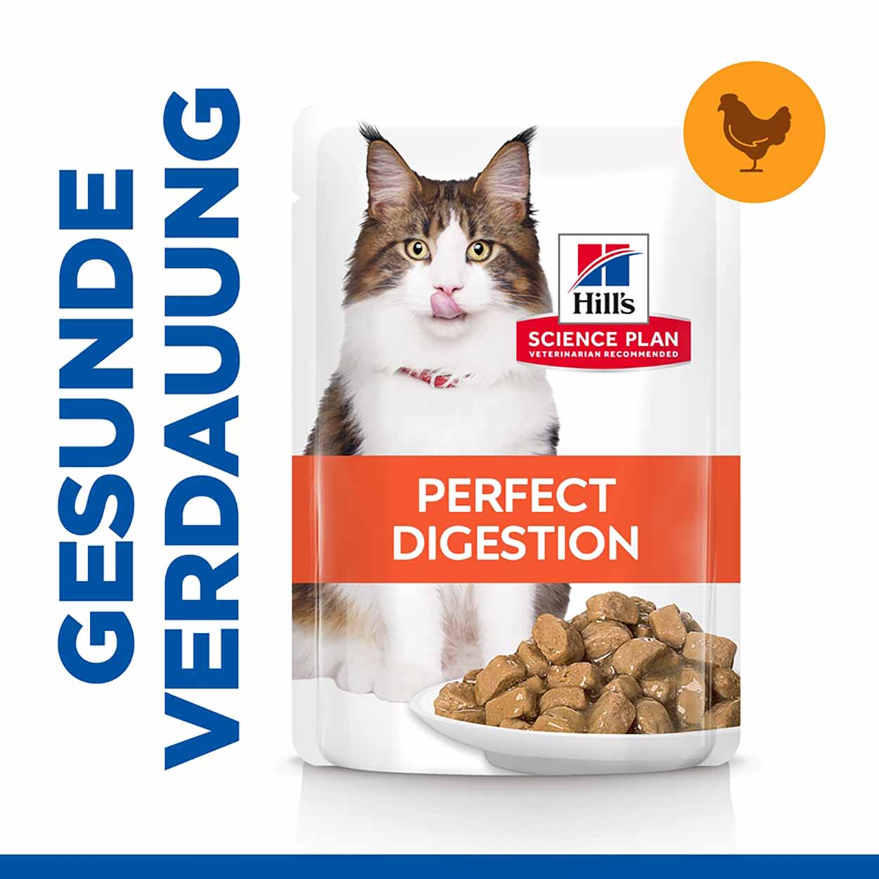 Hills Science Plan Perfect Digestion Katze Adult Huhn 12x85g