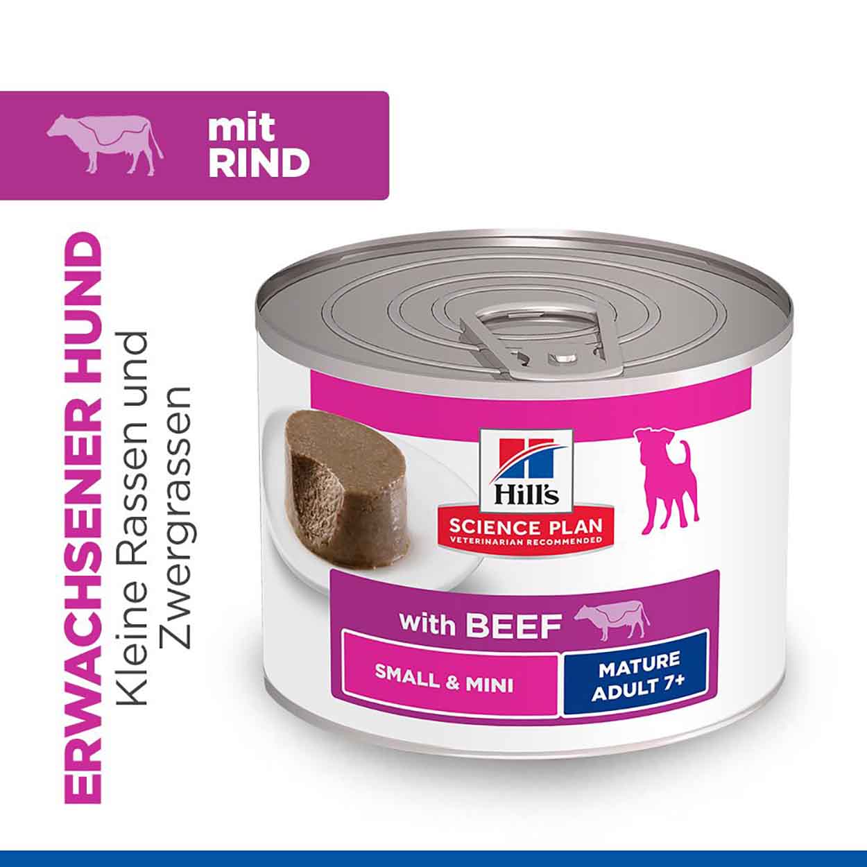 Hills Science Plan Hund Small & Mini Mature Adult Mousse Rind 12x200g