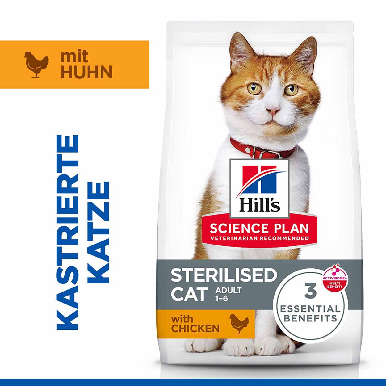 Hills Science Plan Katze Sterilised Cat Adult Huhn 3kg 