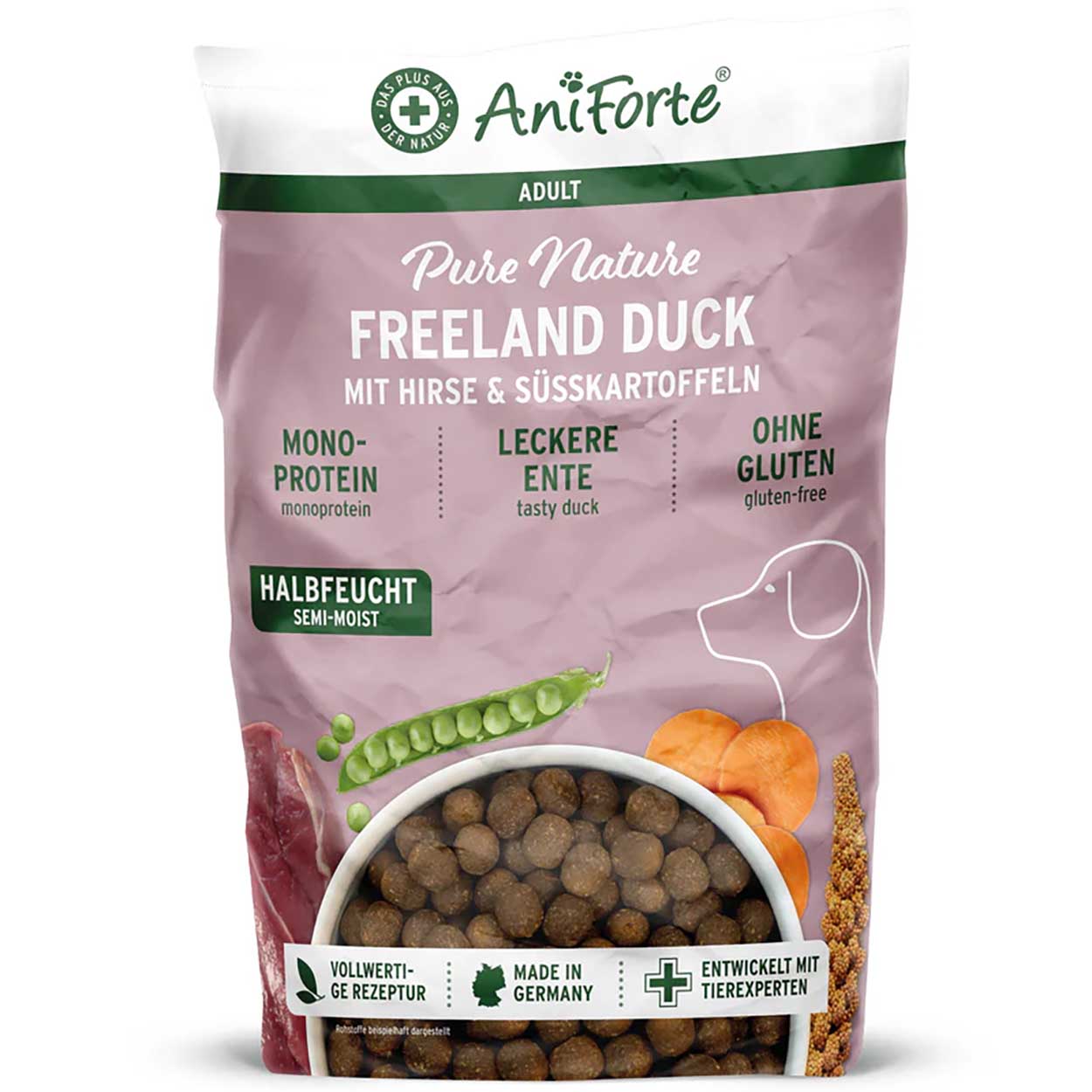 AniForte Pure Nature Freeland Duck halbfeucht 12,5kg